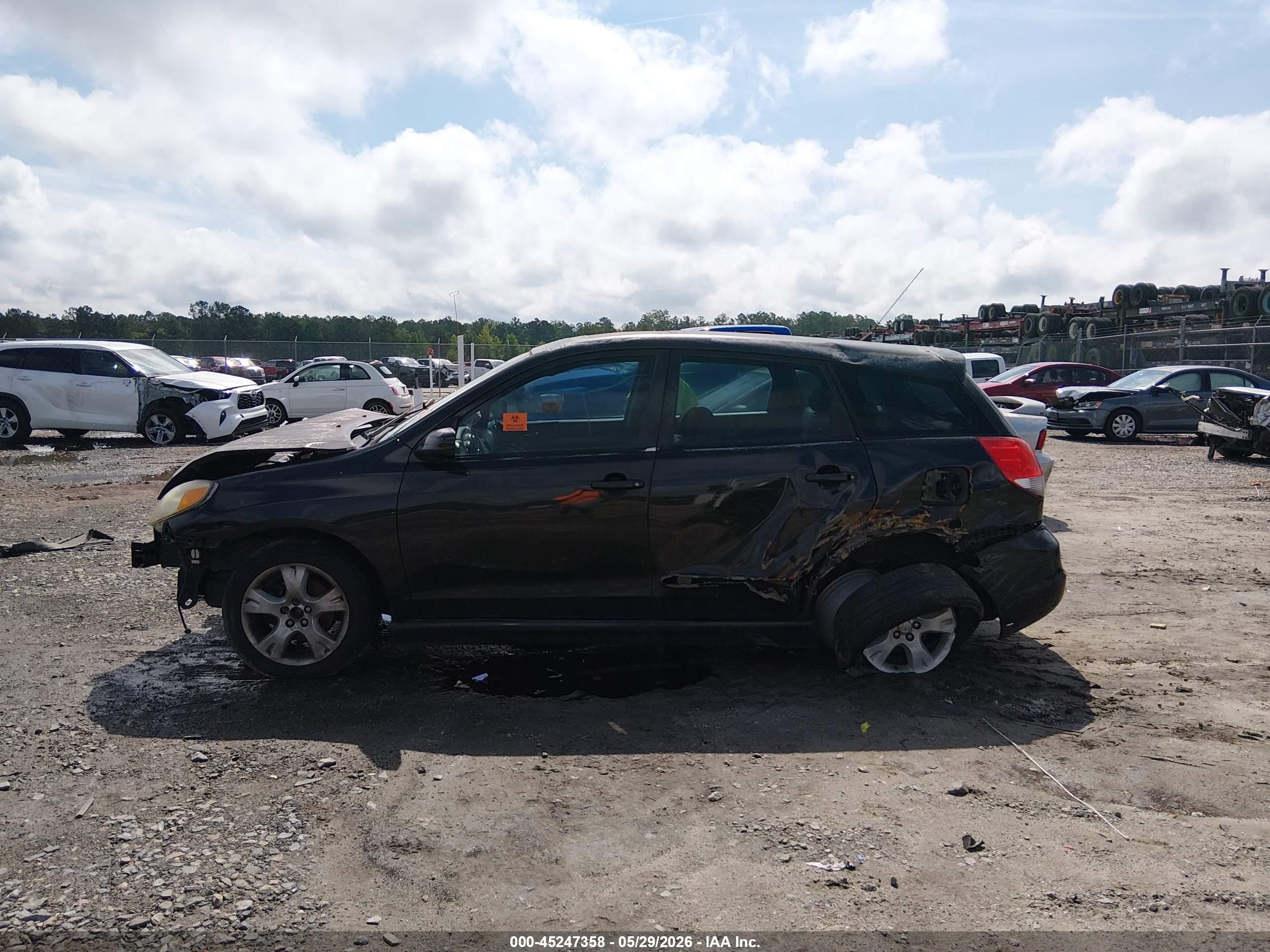 2004 Toyota Matrix Xr Black vin: 2T1KR32E44C261782