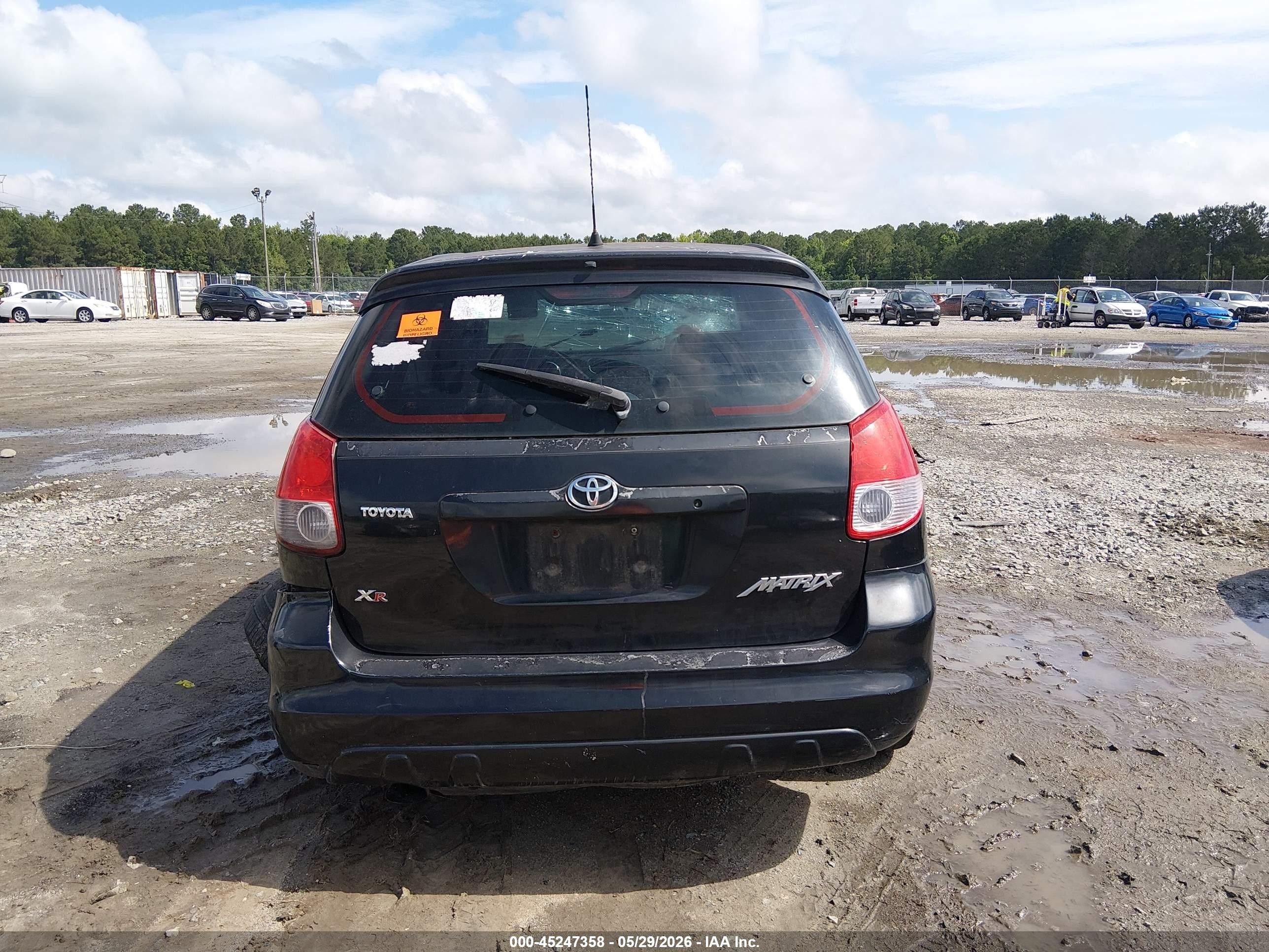 2004 Toyota Matrix Xr Black vin: 2T1KR32E44C261782