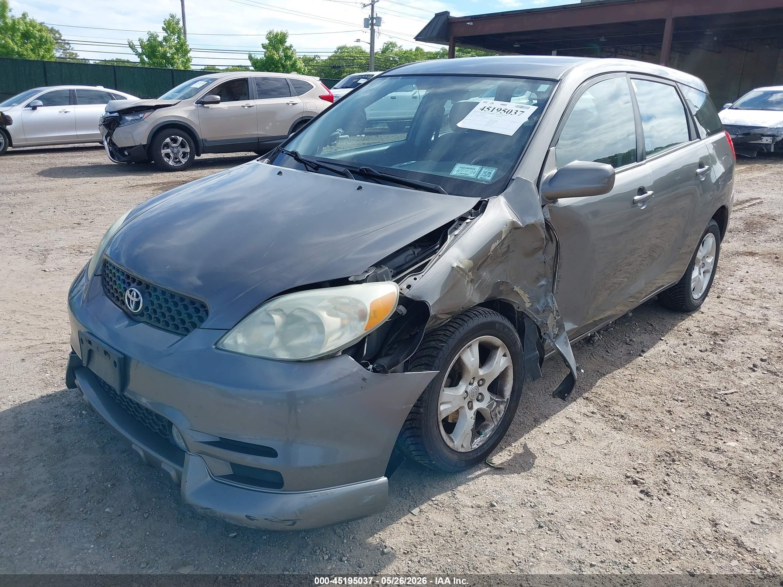 2004 Toyota Matrix Xr Gray vin: 2T1KR32E44C284124