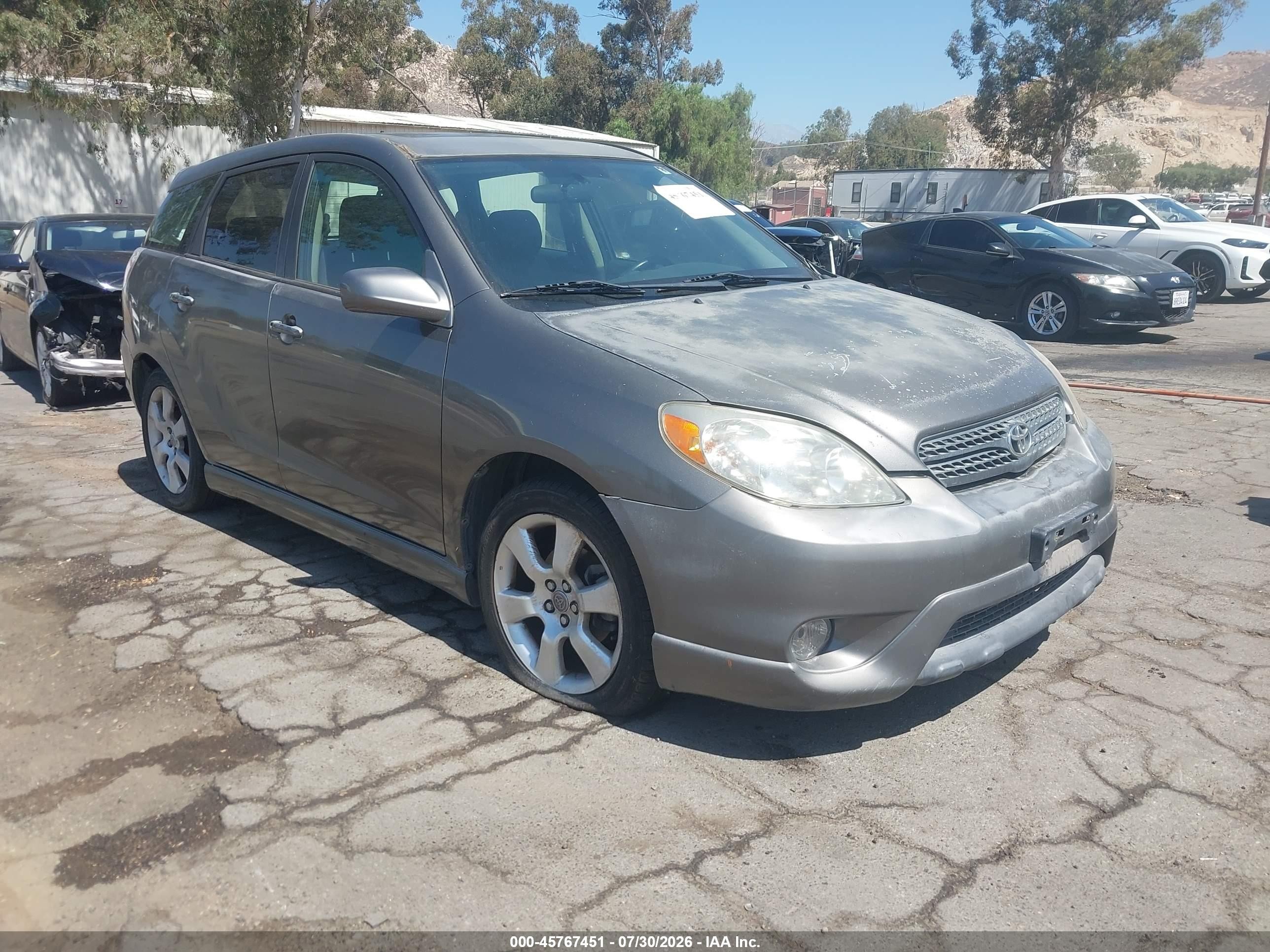 2007 Toyota Matrix Xr Gray vin: 2T1KR32E47C653908