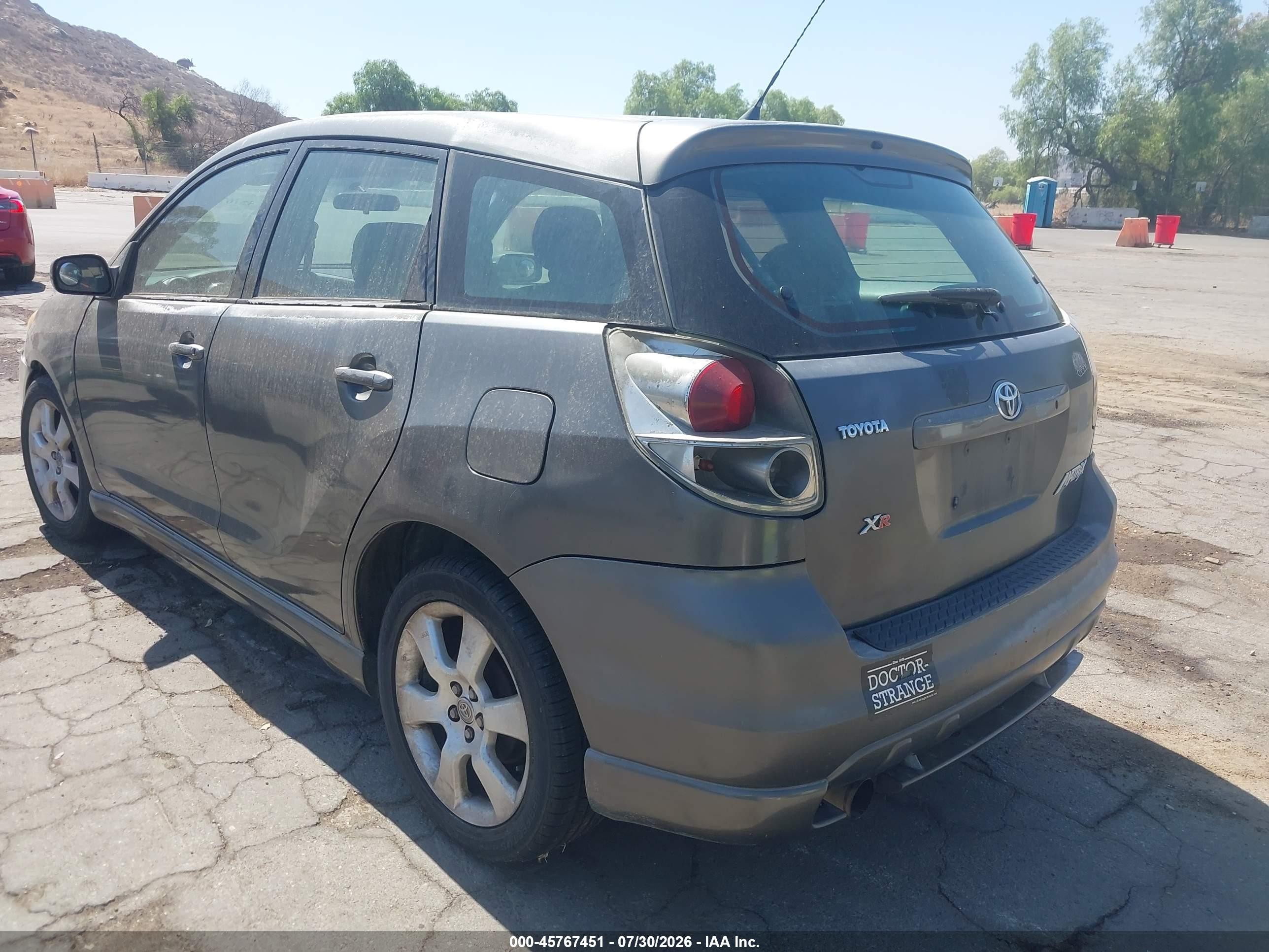 2007 Toyota Matrix Xr Gray vin: 2T1KR32E47C653908