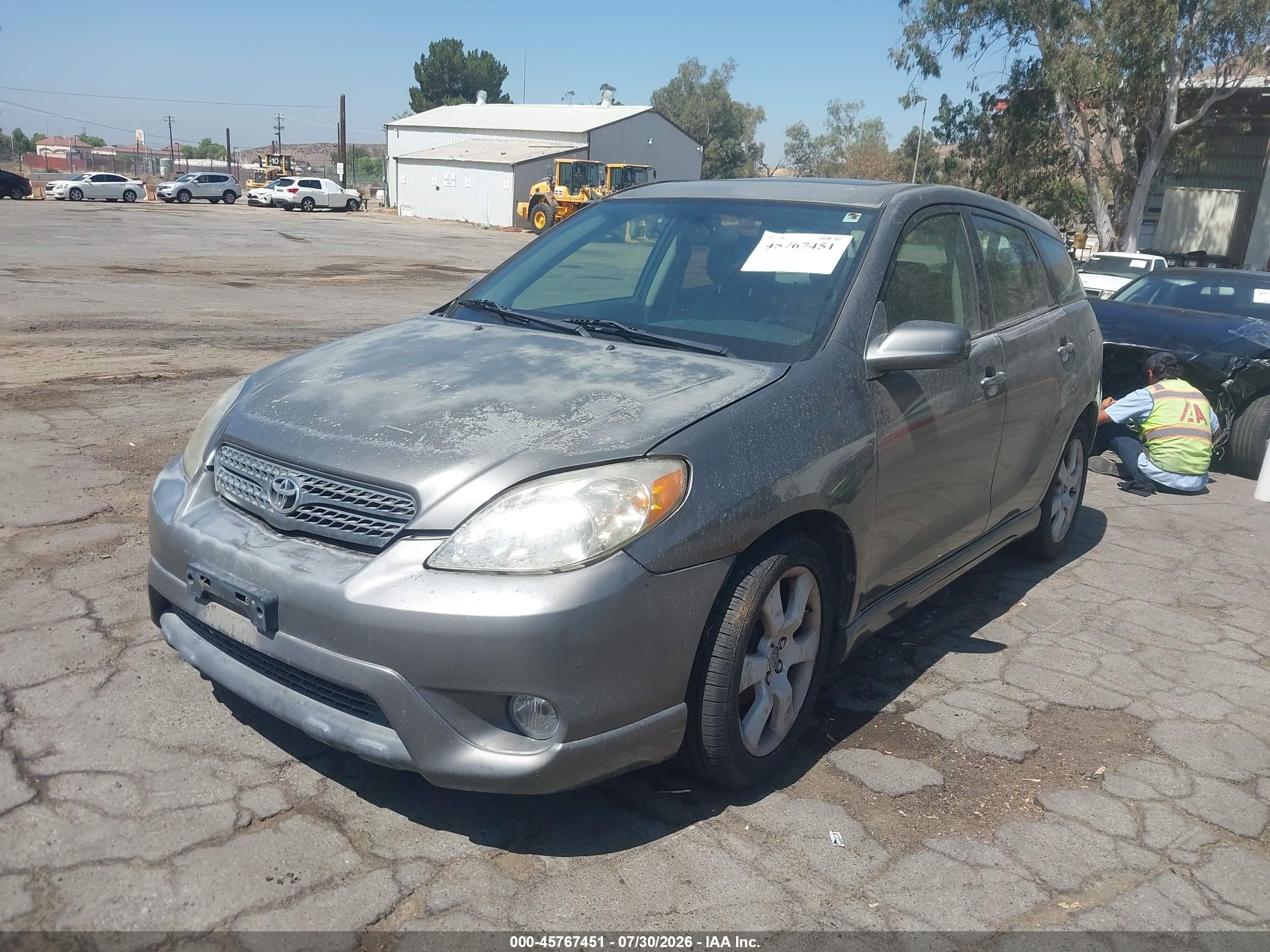 2007 Toyota Matrix Xr Gray vin: 2T1KR32E47C653908
