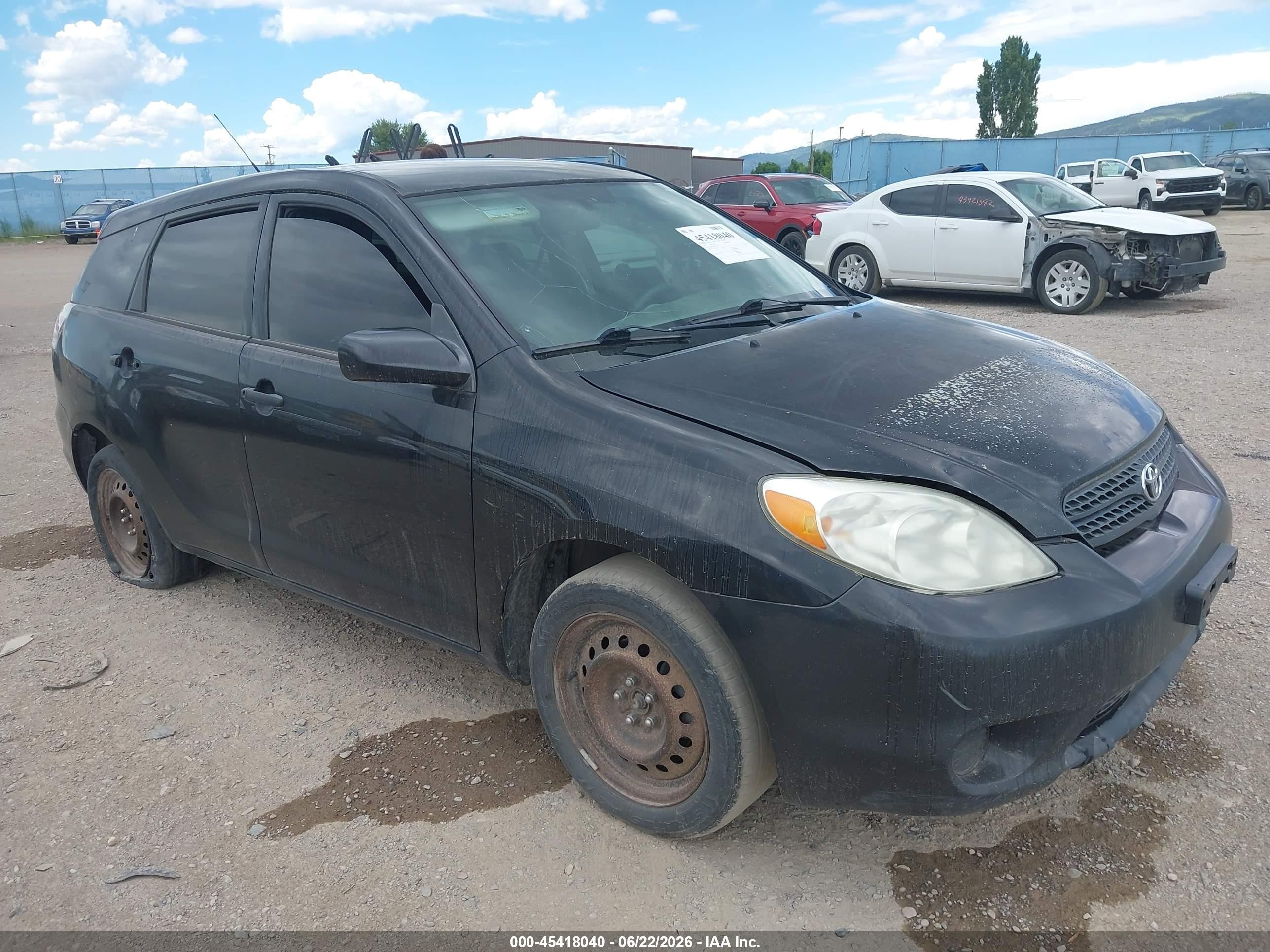 2007 Toyota Matrix   Black vin: 2T1KR32E47C657831