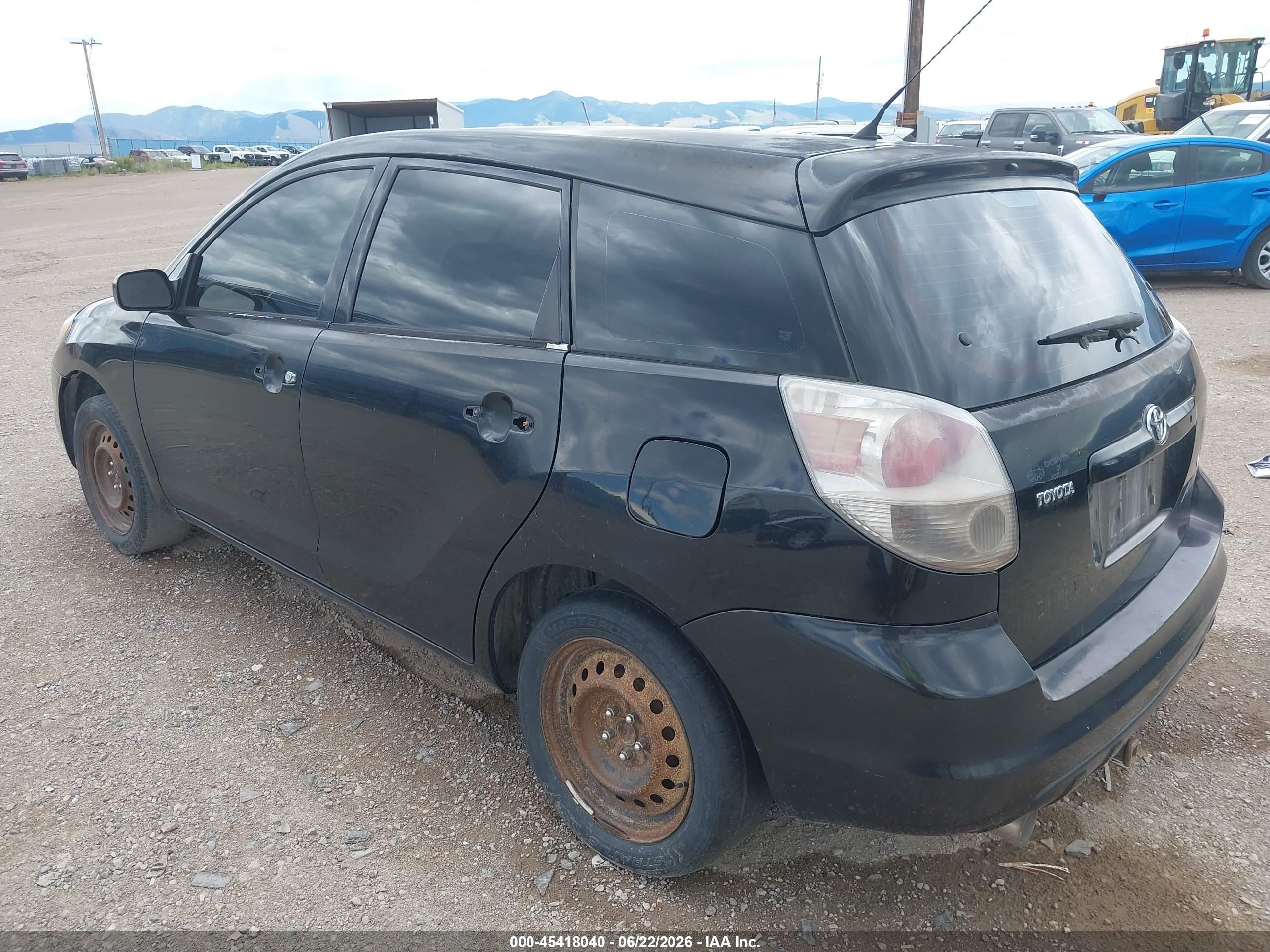 2007 Toyota Matrix   Black vin: 2T1KR32E47C657831