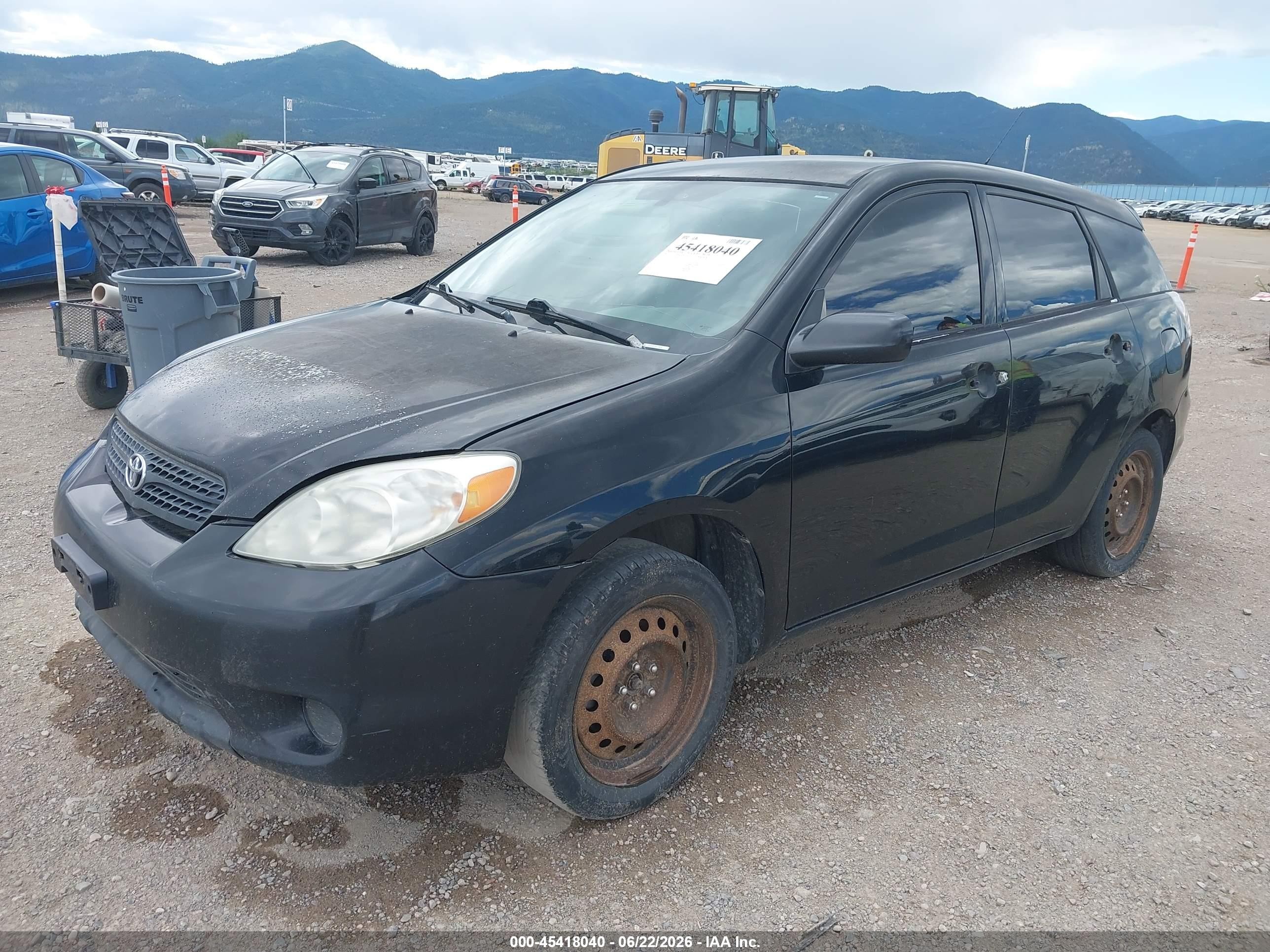 2007 Toyota Matrix   Black vin: 2T1KR32E47C657831