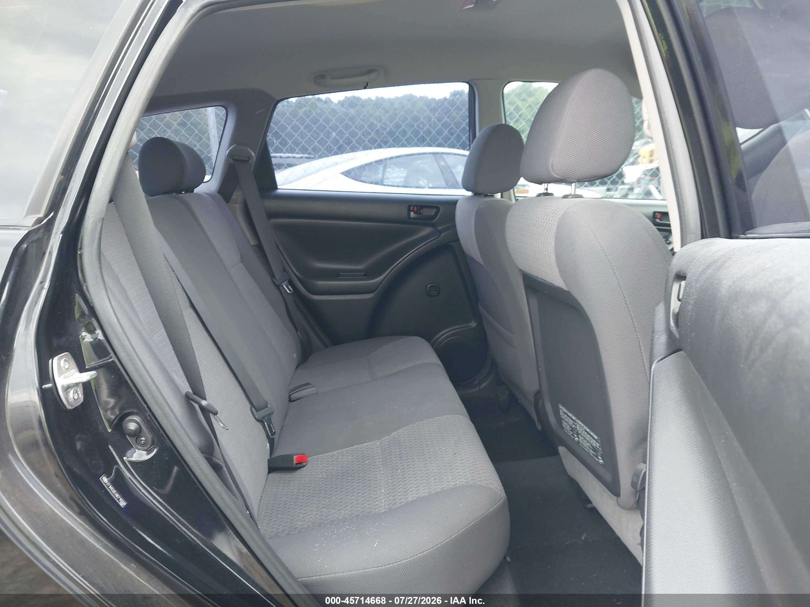 2008 Toyota Matrix Std Black vin: 2T1KR32E48C710206
