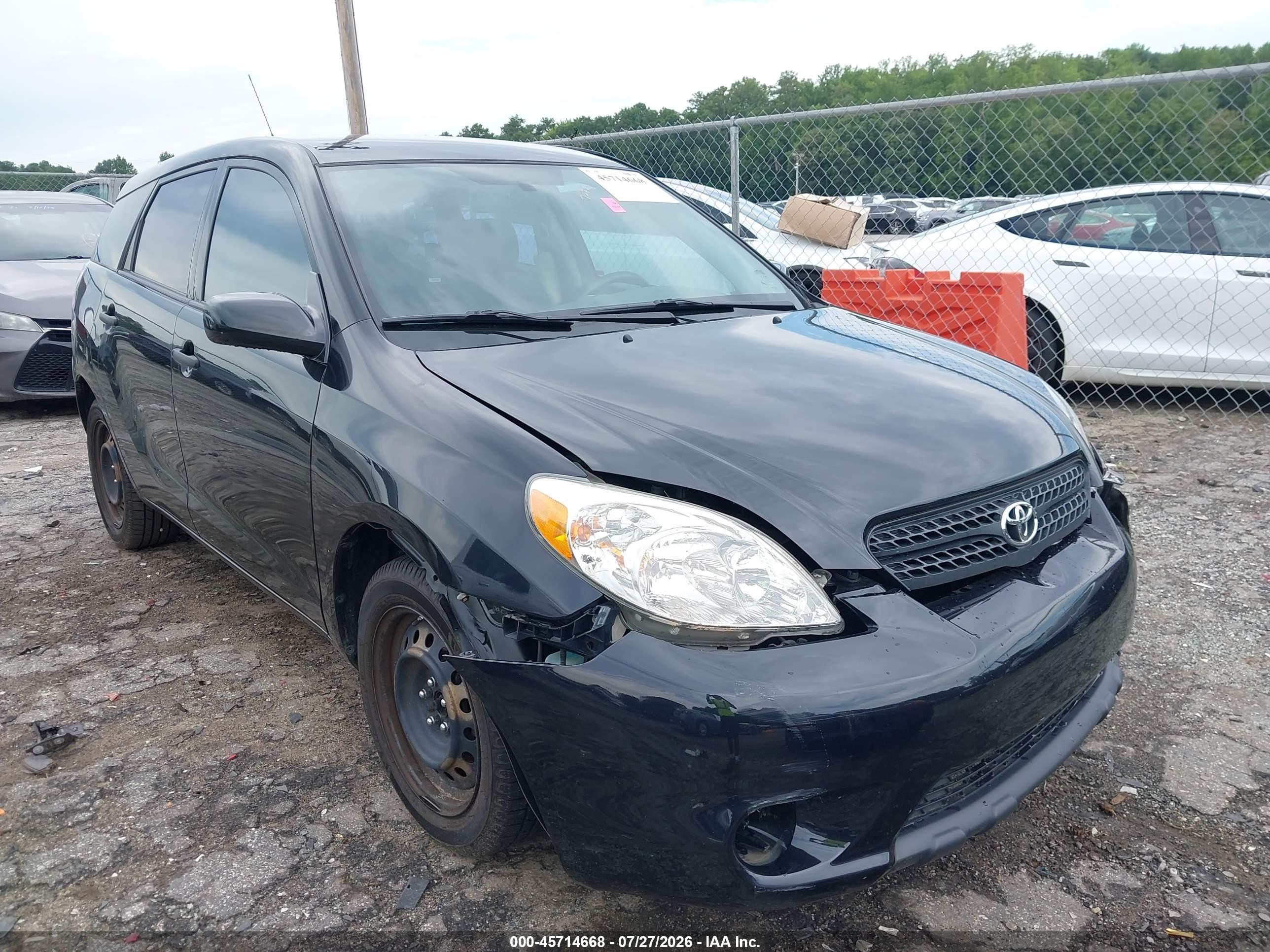 2008 Toyota Matrix Std Black vin: 2T1KR32E48C710206