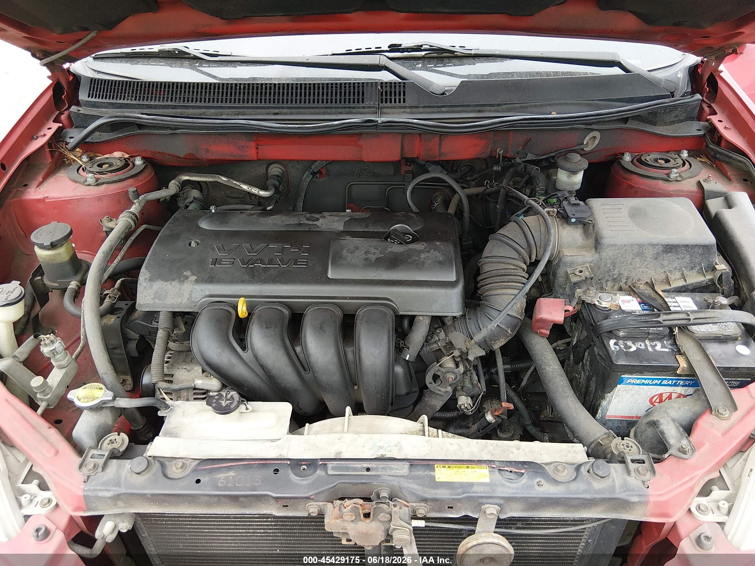 2003 Toyota Matrix Standard Red vin: 2T1KR32E53C016259