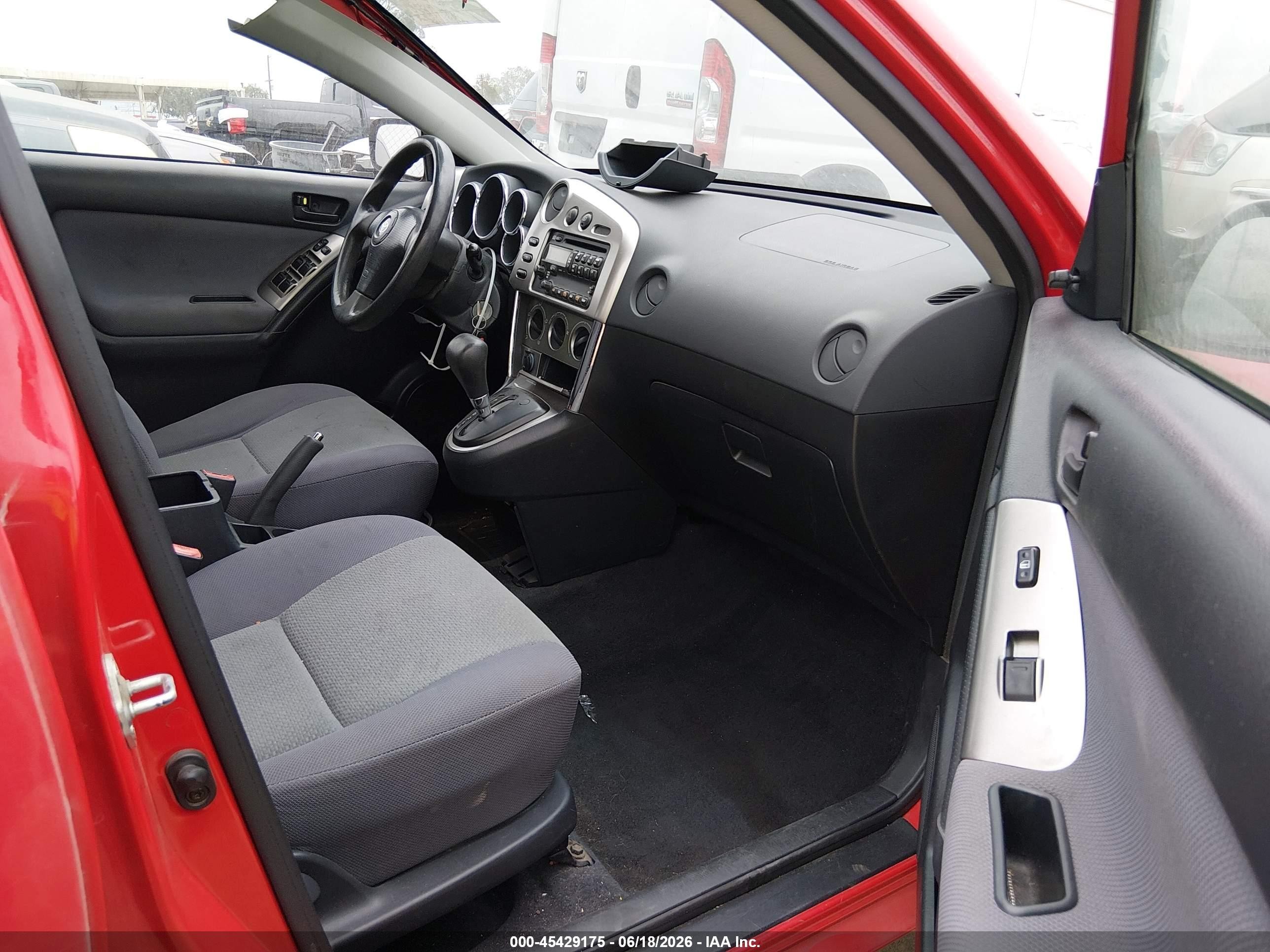 2003 Toyota Matrix Standard Red vin: 2T1KR32E53C016259