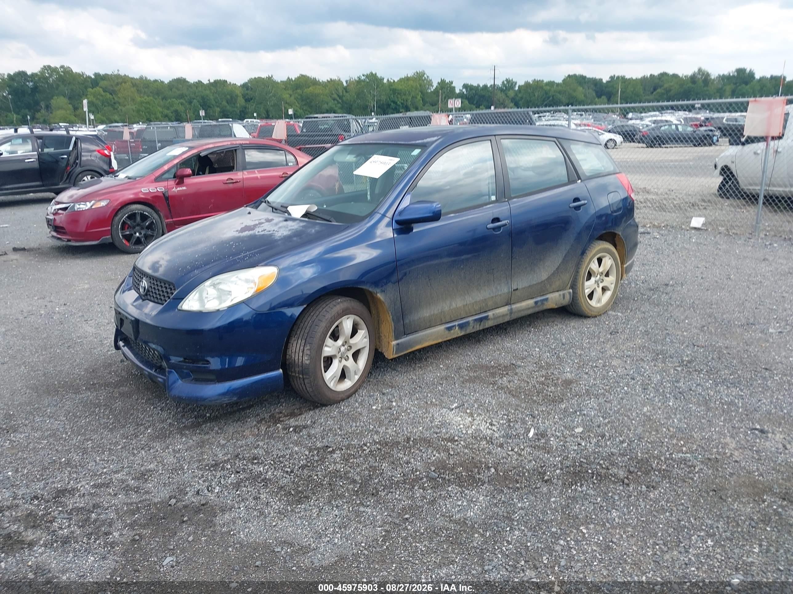 2003 Toyota Matrix Xr Синий vin: 2T1KR32E53C032171