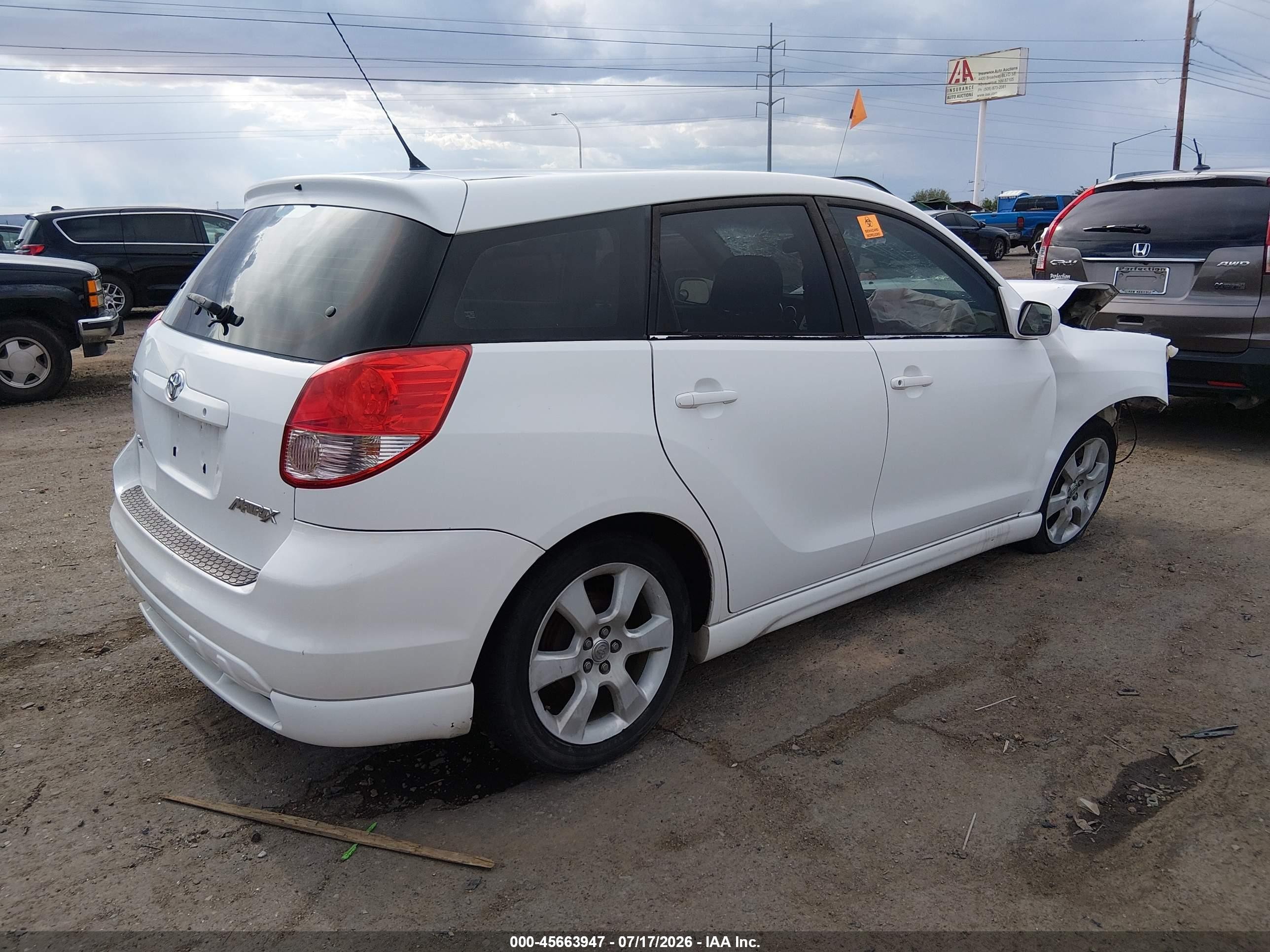 2003 Toyota Matrix Xr White vin: 2T1KR32E53C107046