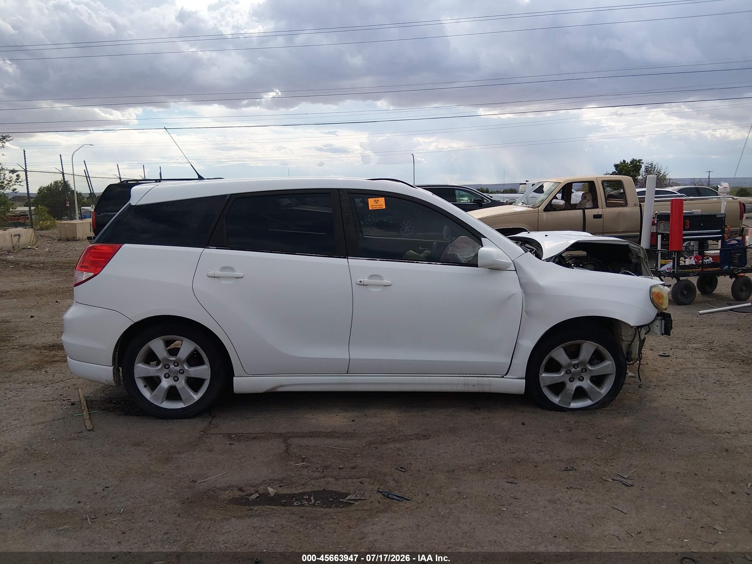 2003 Toyota Matrix Xr White vin: 2T1KR32E53C107046