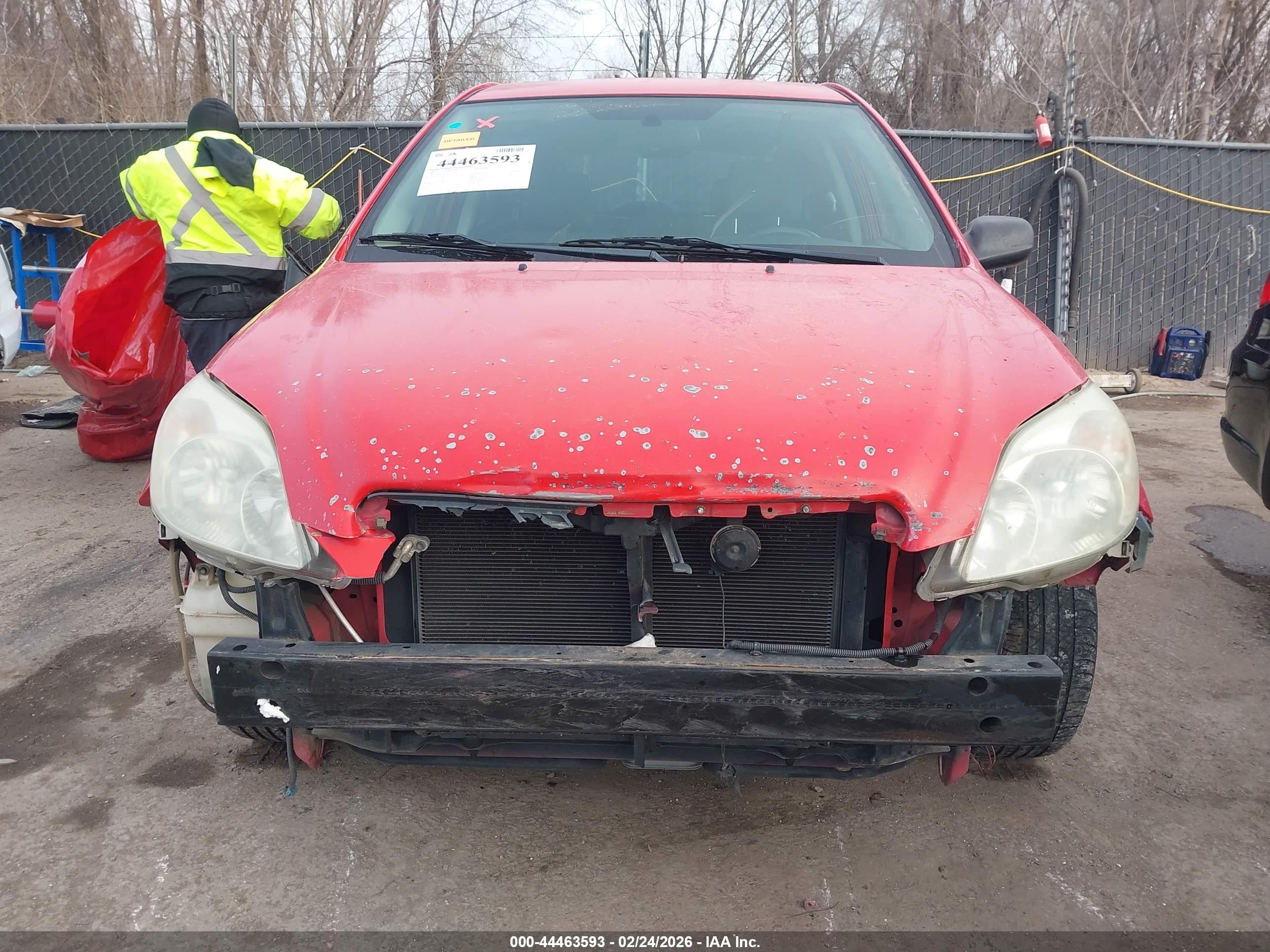 2005 Toyota Matrix Xr Red vin: 2T1KR32E55C325345
