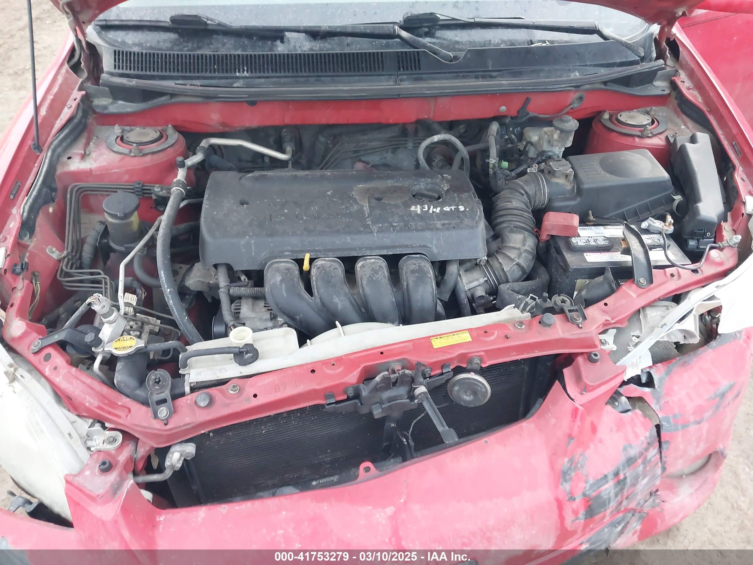 2005 Toyota Matrix Xr Red vin: 2T1KR32E55C354425