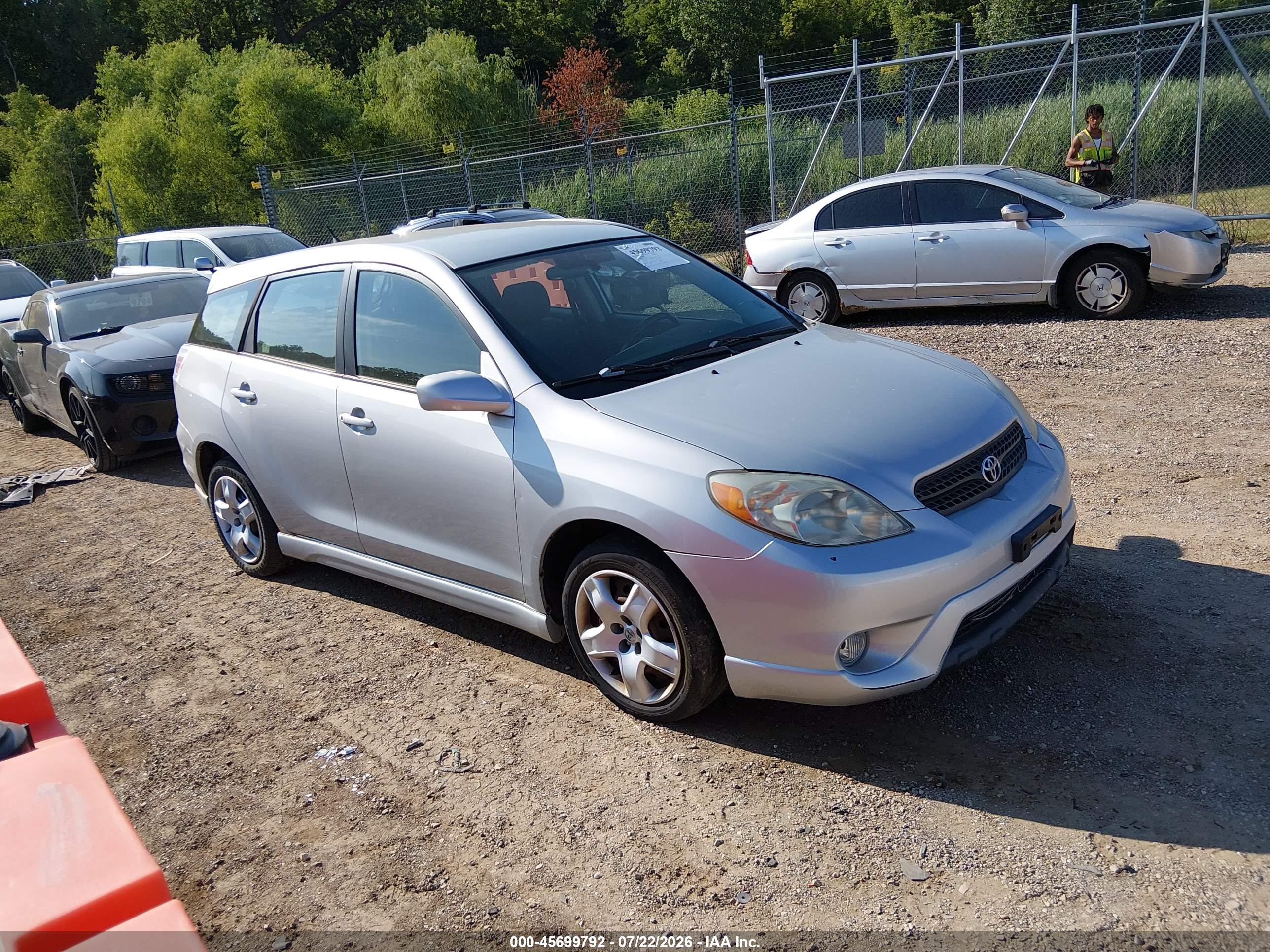 2006 Toyota Matrix Xr Silver vin: 2T1KR32E56C577887