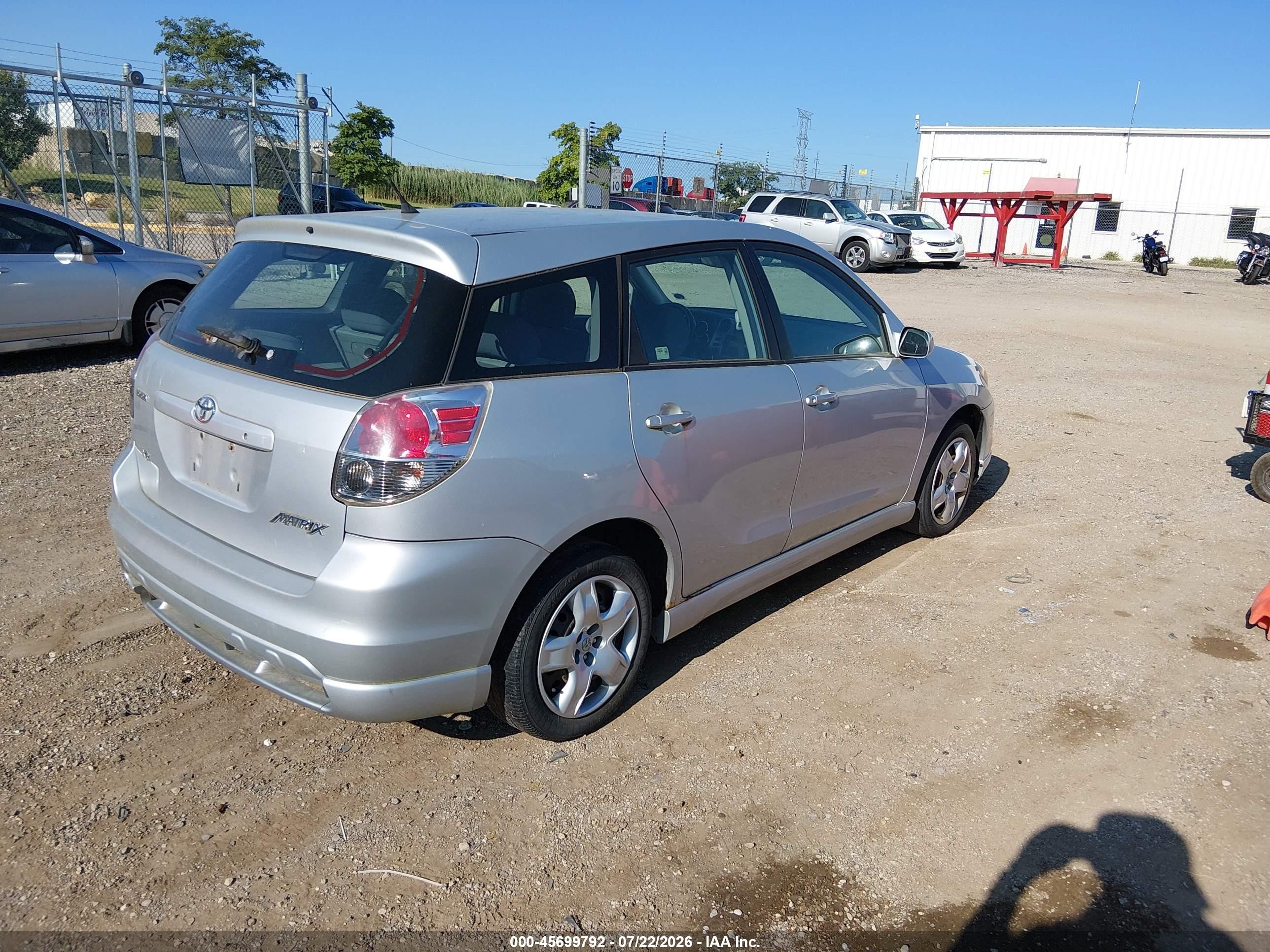 2006 Toyota Matrix Xr Silver vin: 2T1KR32E56C577887