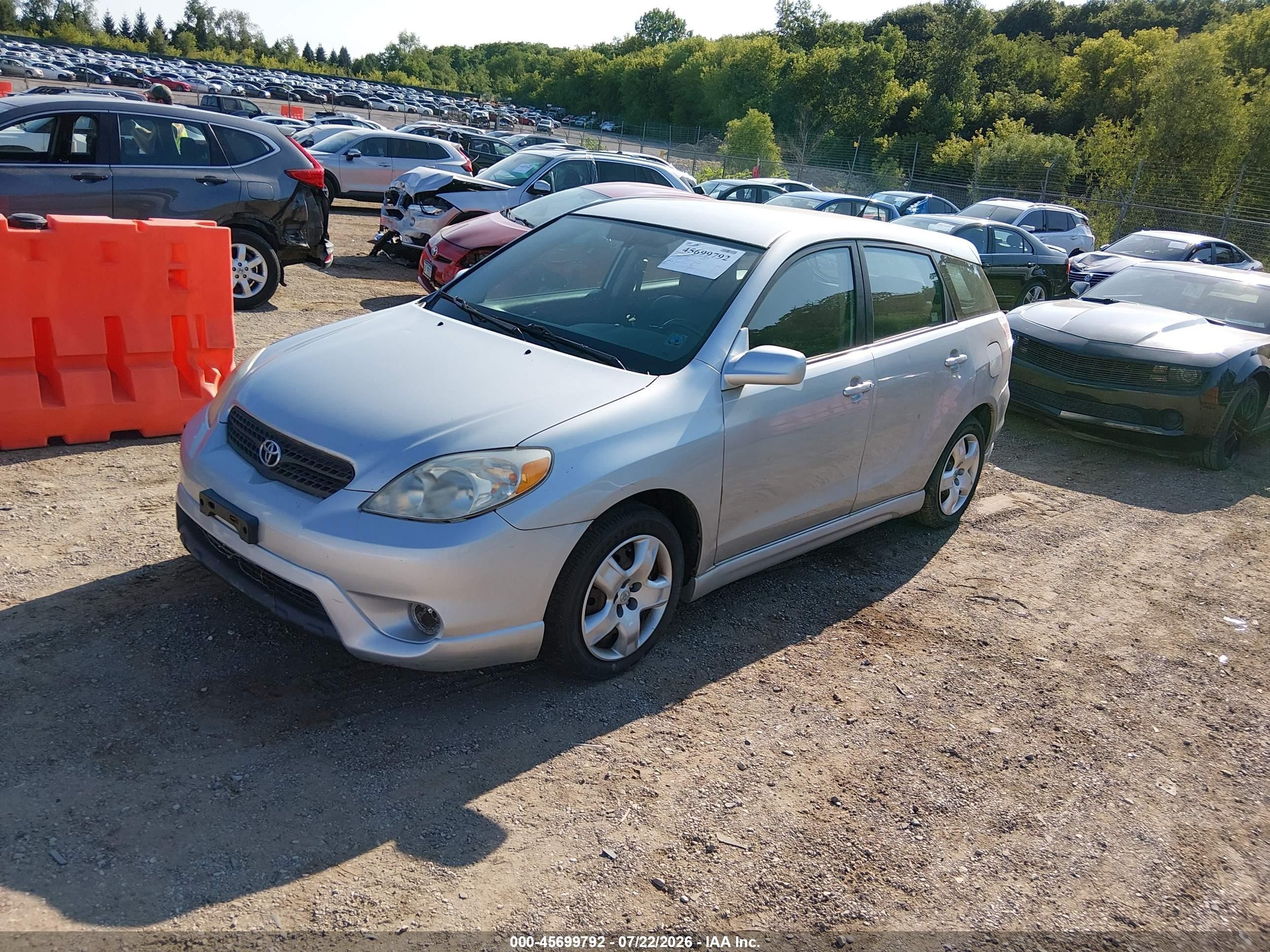 2006 Toyota Matrix Xr Silver vin: 2T1KR32E56C577887