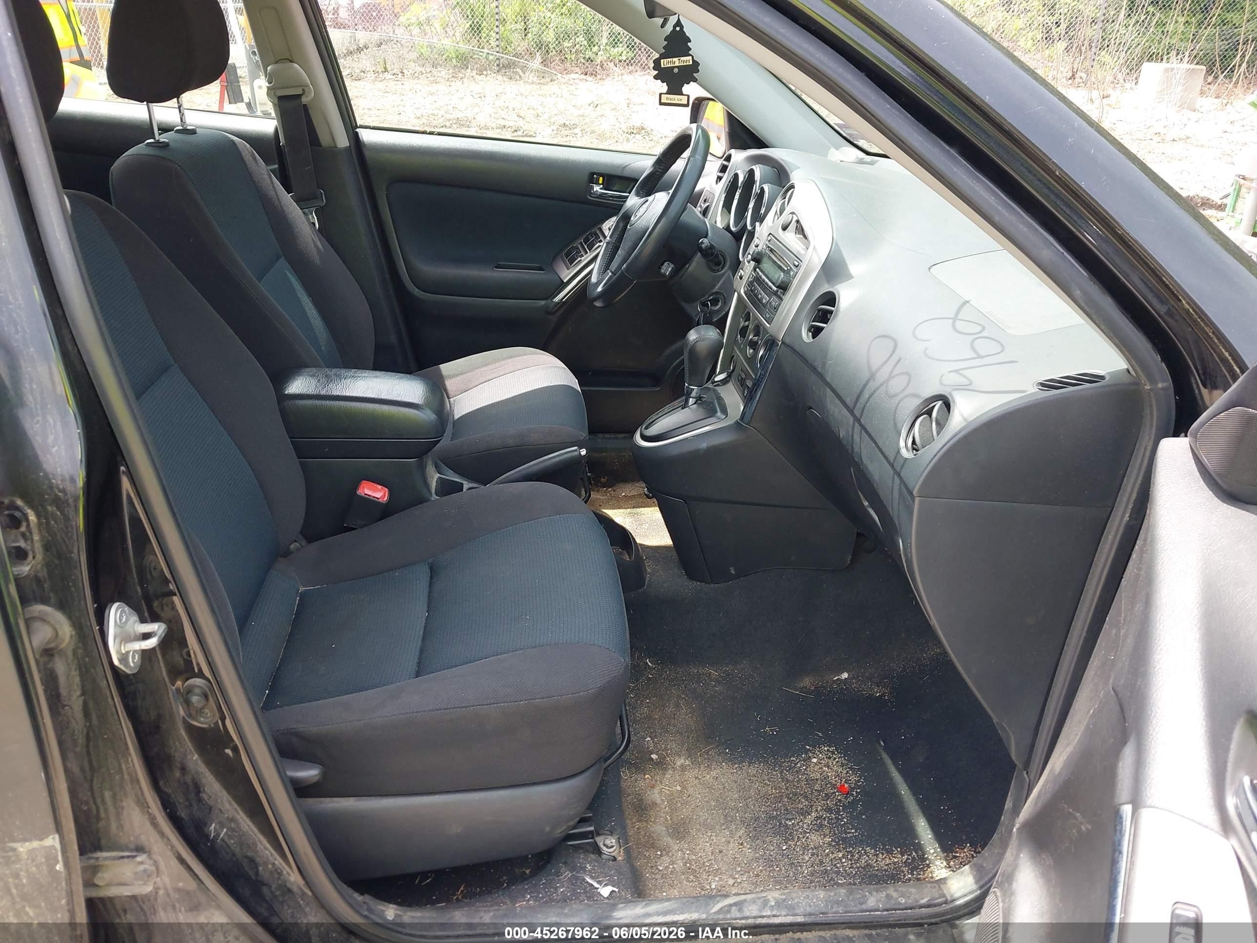 2007 Toyota Matrix Xr Black vin: 2T1KR32E57C642674