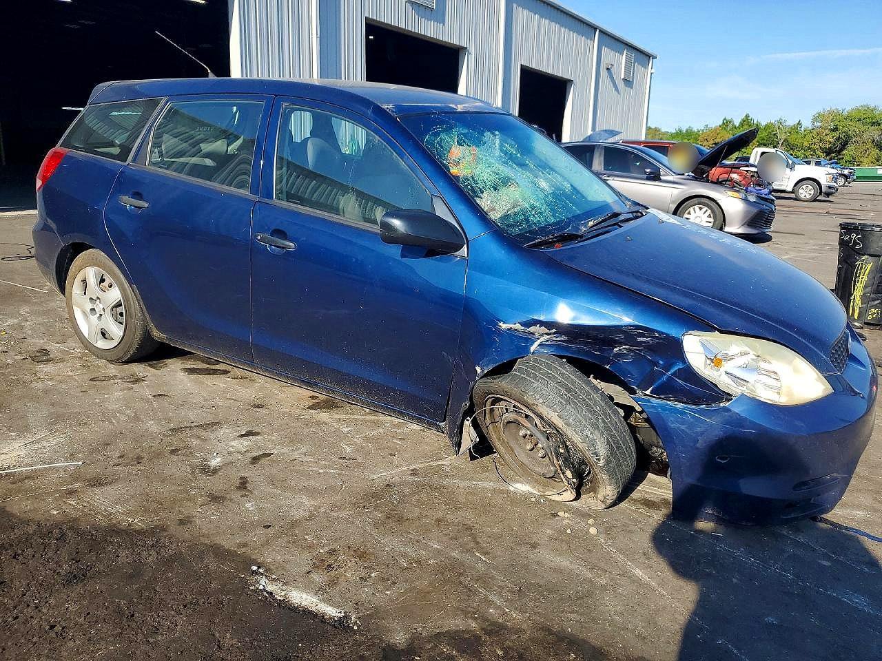 2003 Toyota Corolla Matrix Blue vin: 2T1KR32E63C076809