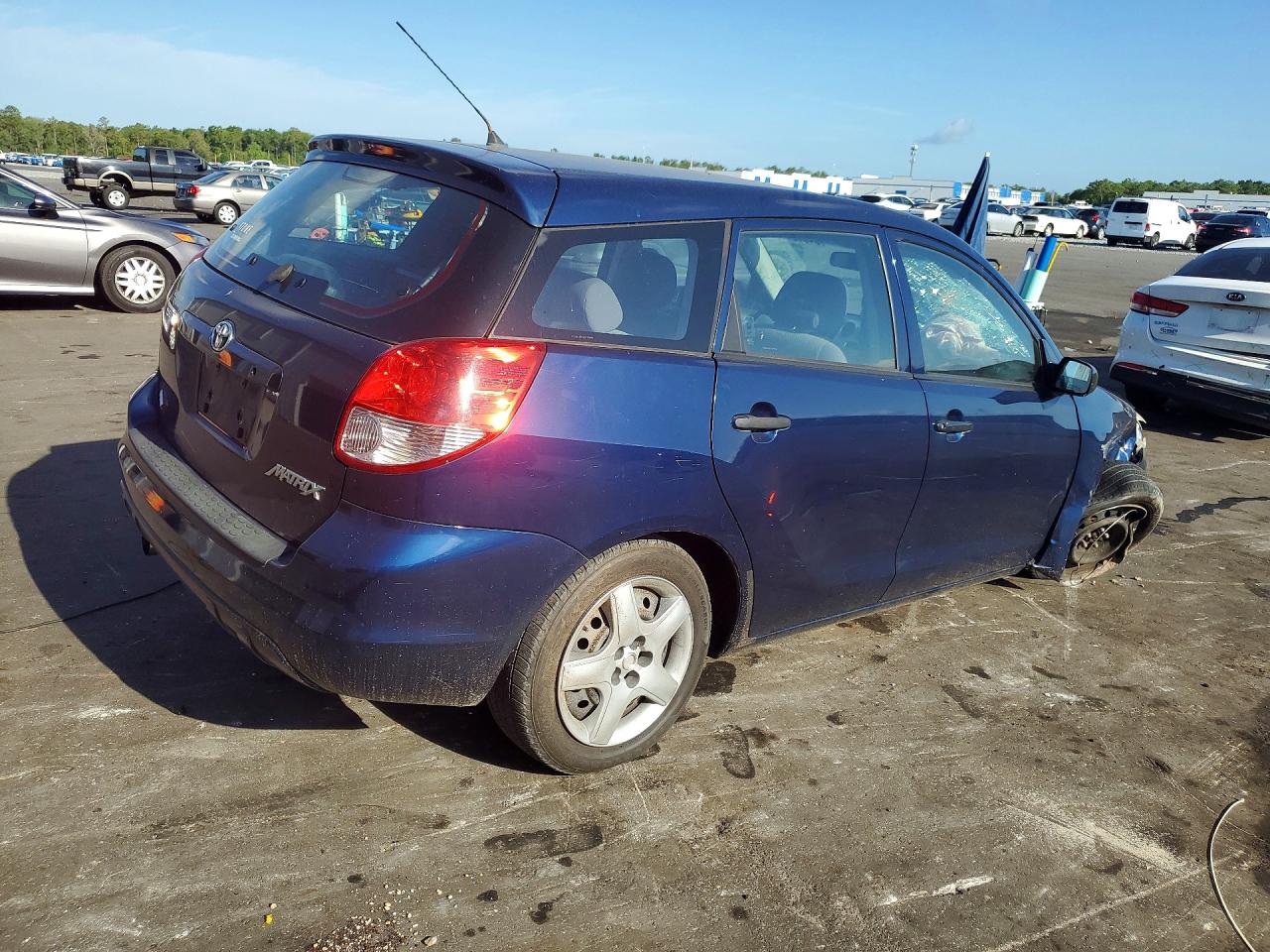 2003 Toyota Corolla Matrix Blue vin: 2T1KR32E63C076809