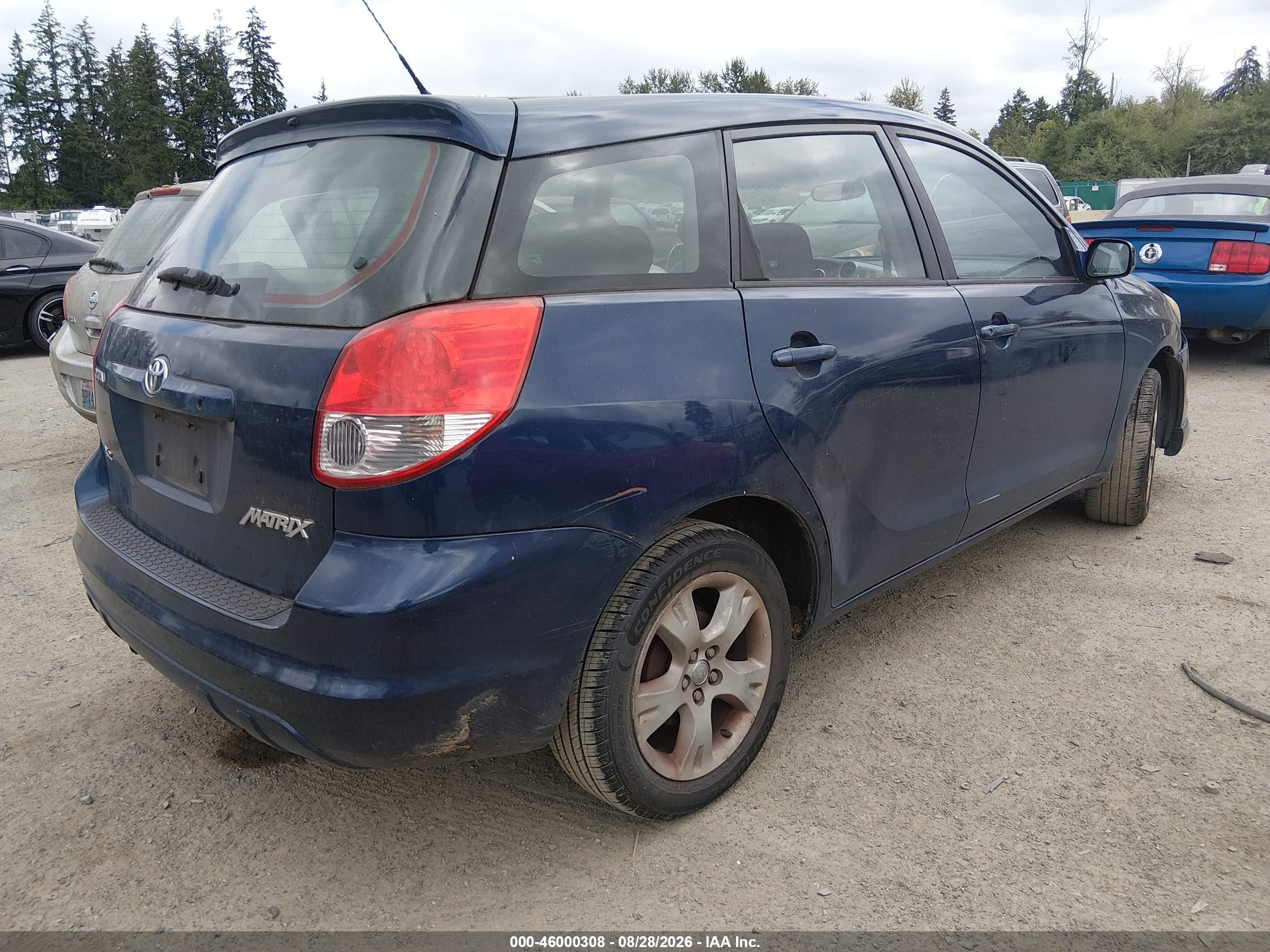 2003 Toyota Matrix Xr Black vin: 2T1KR32E63C115771