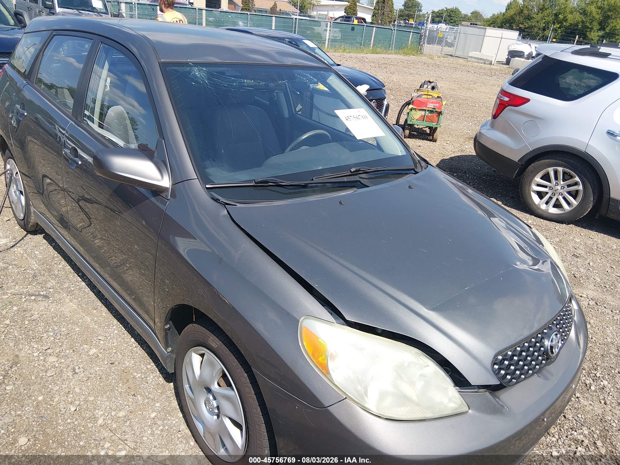 2004 Toyota Matrix Xr Gray vin: 2T1KR32E64C212275