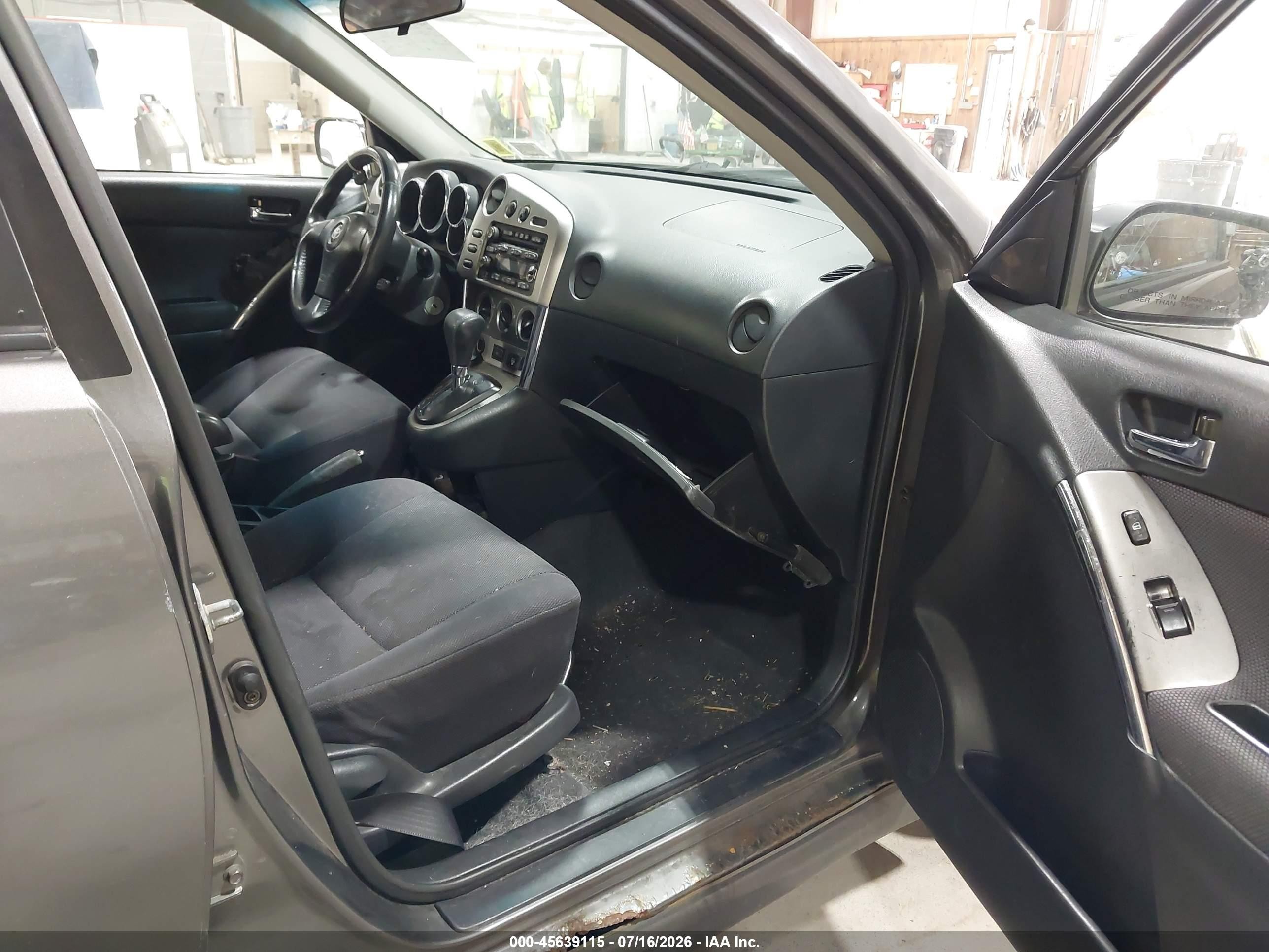 2004 Toyota Matrix Xr Gray vin: 2T1KR32E64C265977