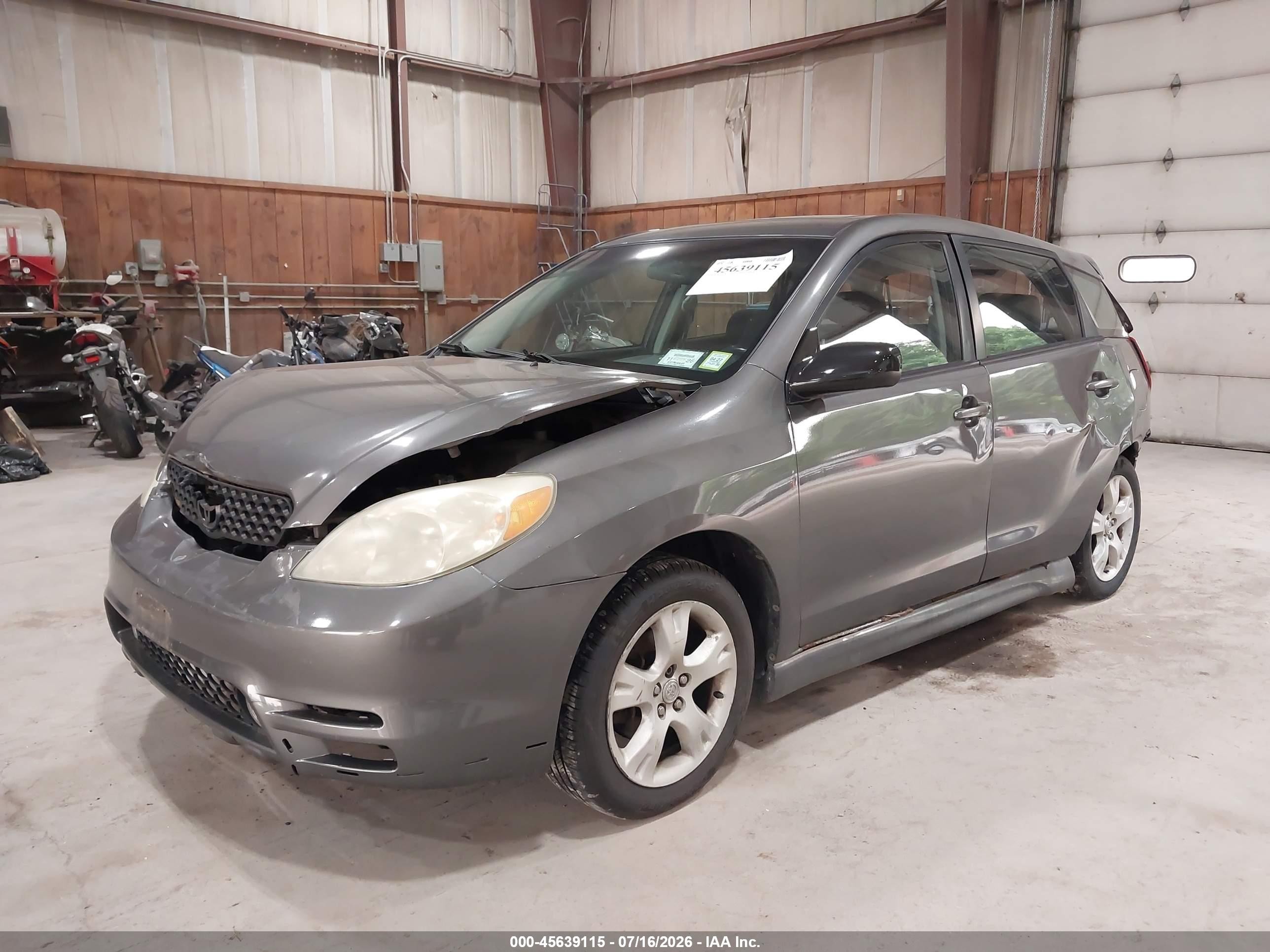 2004 Toyota Matrix Xr Gray vin: 2T1KR32E64C265977