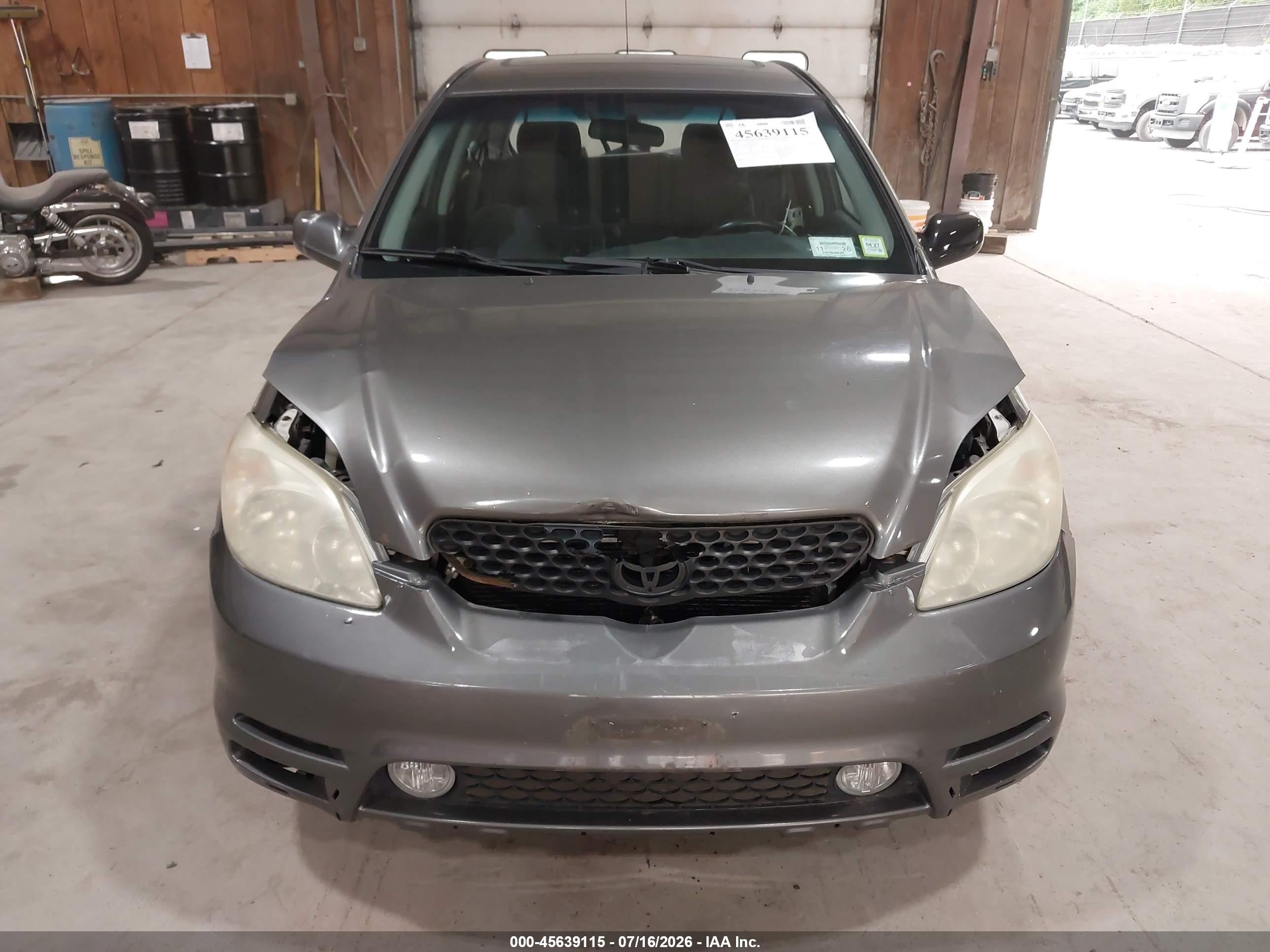 2004 Toyota Matrix Xr Gray vin: 2T1KR32E64C265977