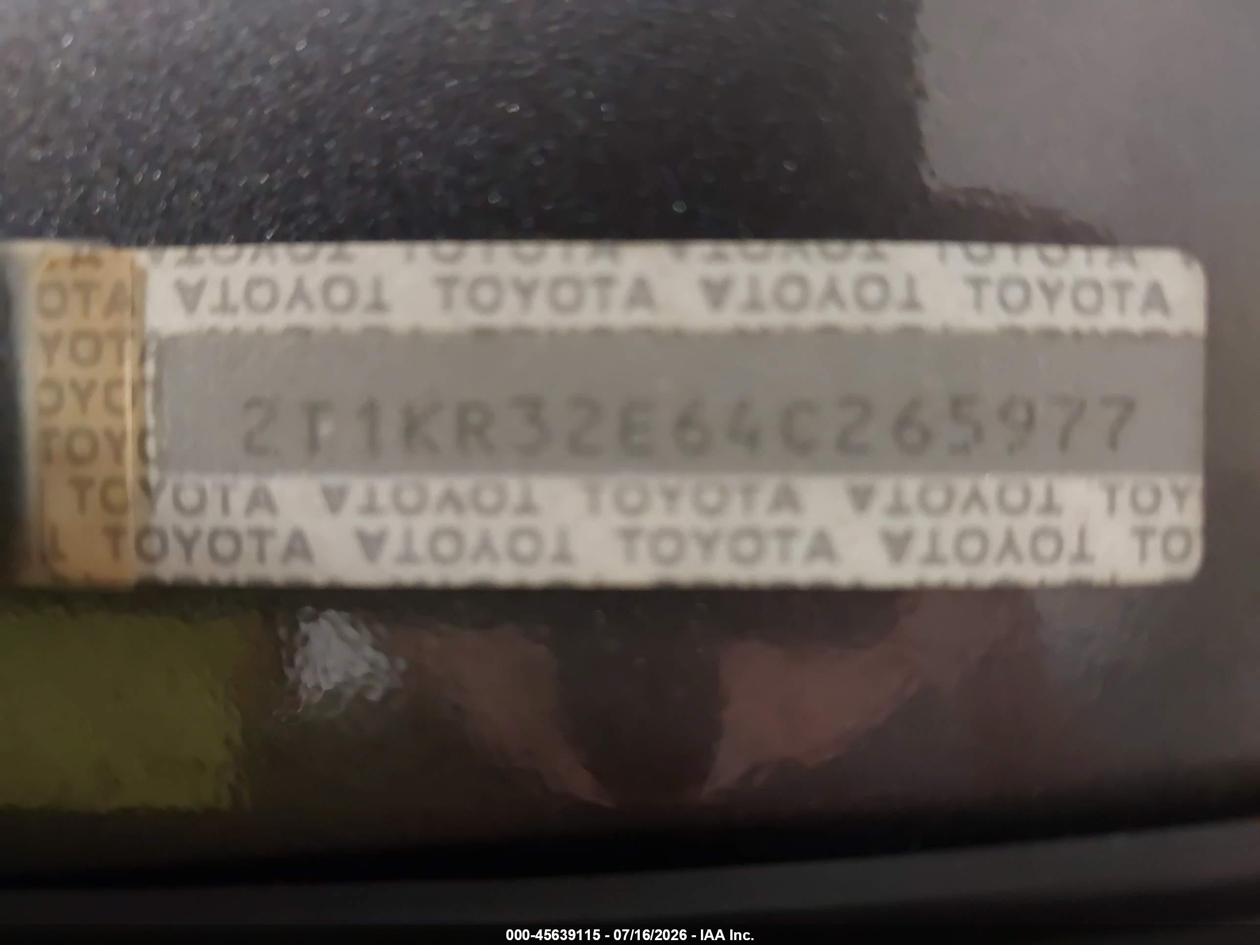 2004 Toyota Matrix Xr Gray vin: 2T1KR32E64C265977