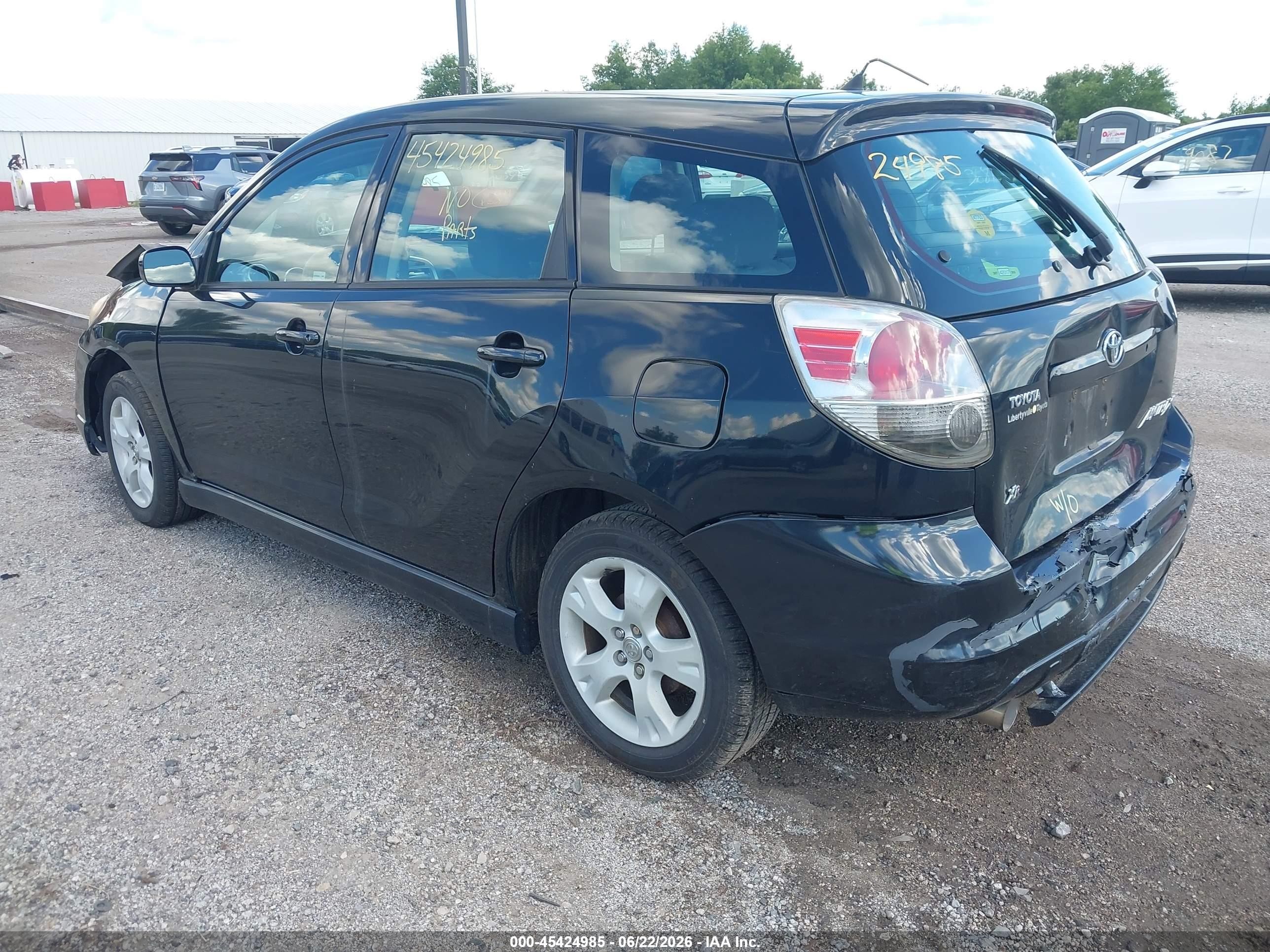 2005 Toyota Matrix Xr Black vin: 2T1KR32E65C387434