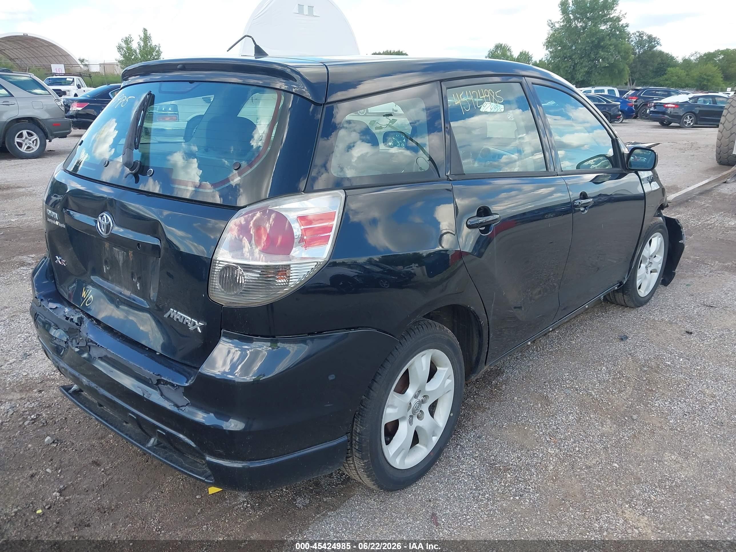 2005 Toyota Matrix Xr Black vin: 2T1KR32E65C387434