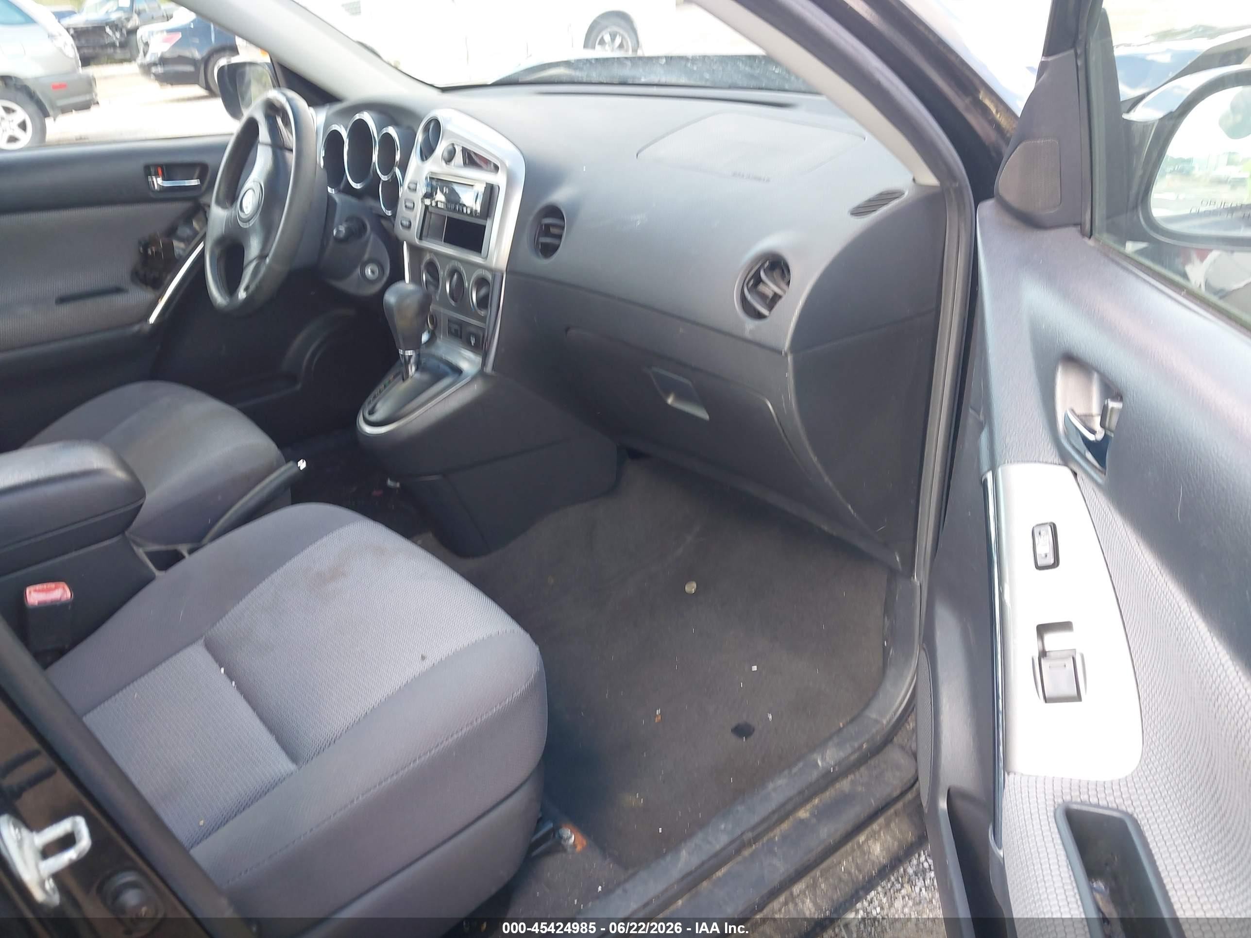 2005 Toyota Matrix Xr Black vin: 2T1KR32E65C387434