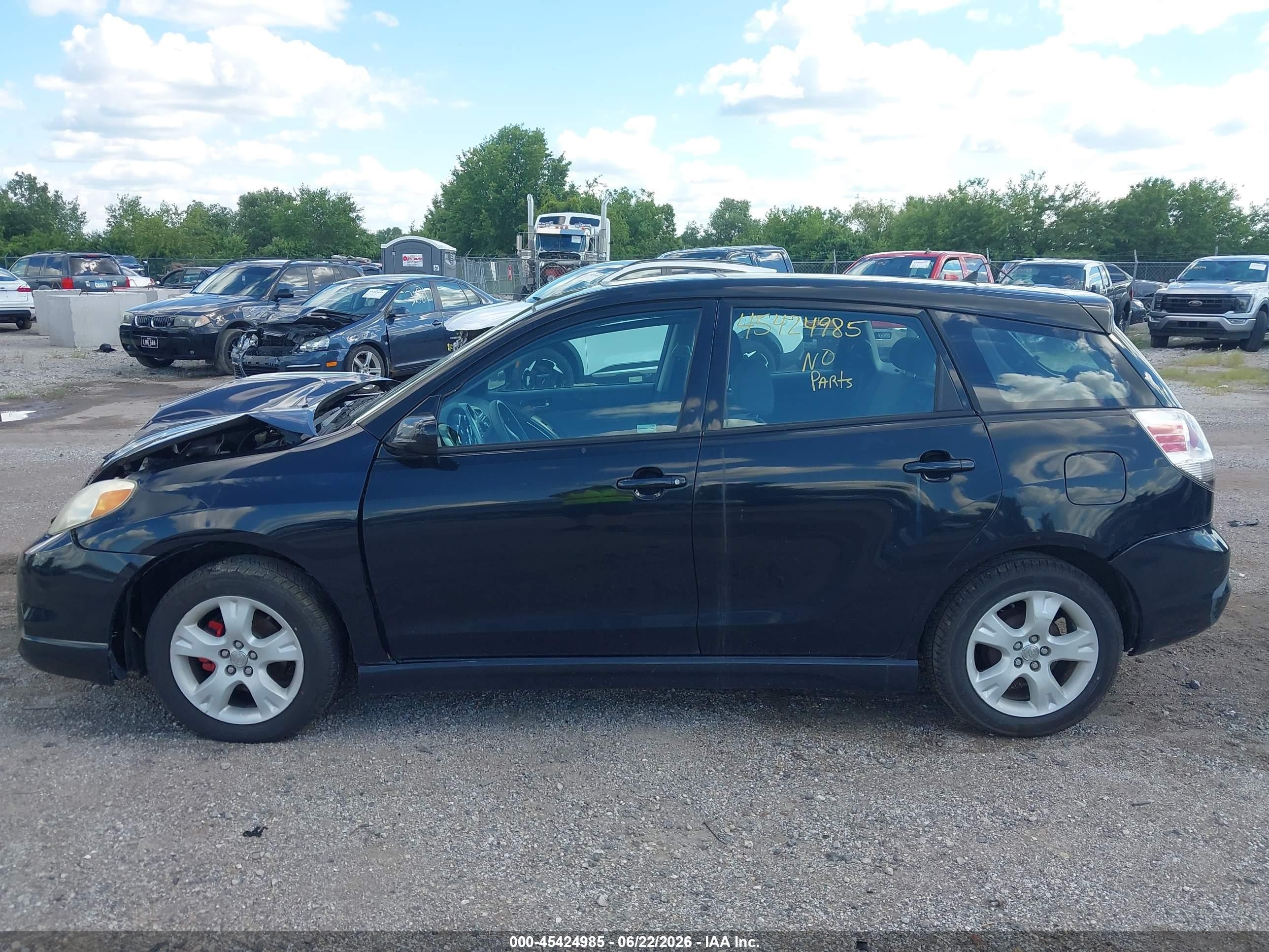 2005 Toyota Matrix Xr Black vin: 2T1KR32E65C387434