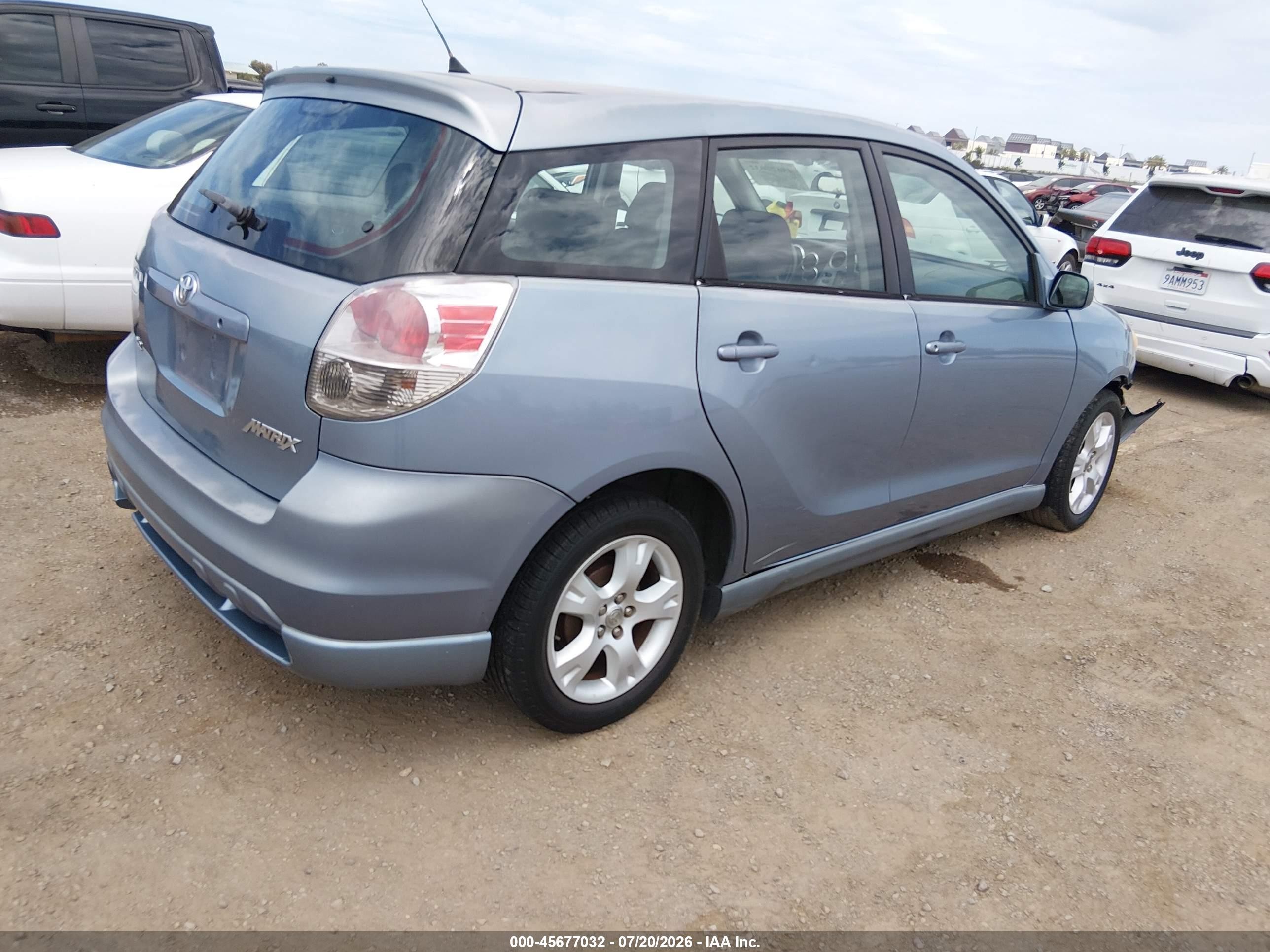 2006 Toyota Matrix Xr Light Blue vin: 2T1KR32E66C623405