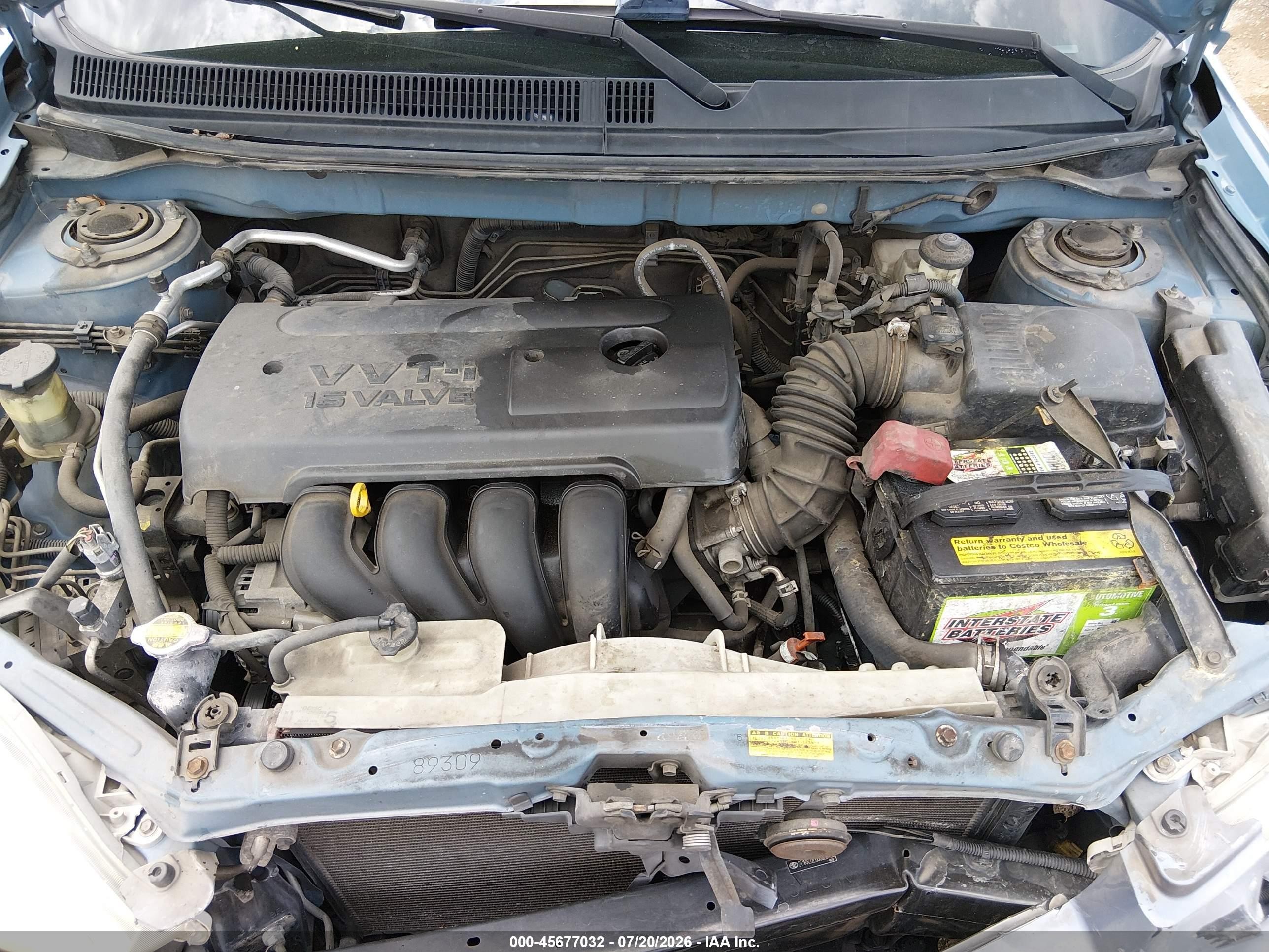 2006 Toyota Matrix Xr Light Blue vin: 2T1KR32E66C623405