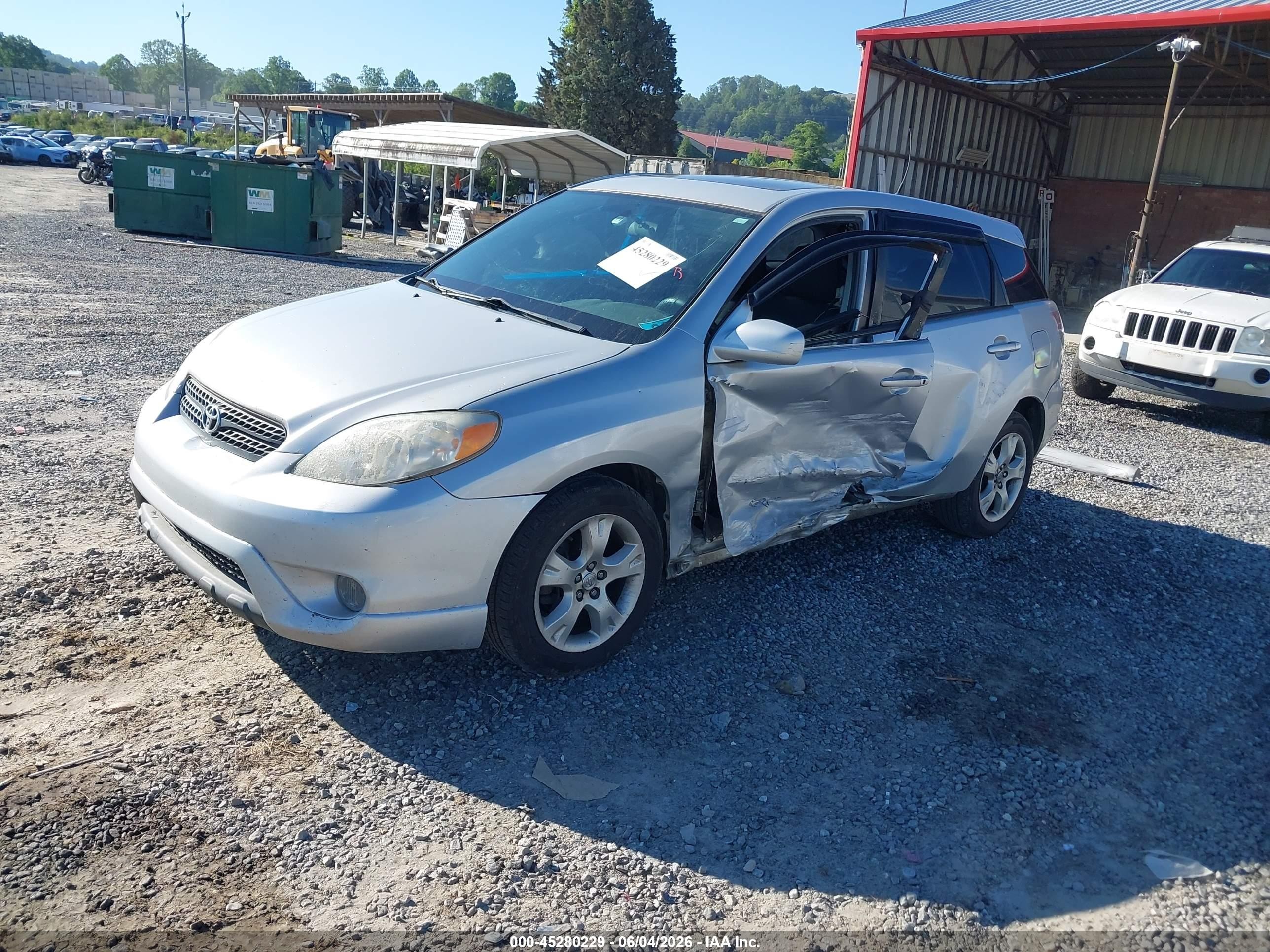 2007 Toyota Matrix Xr Silver vin: 2T1KR32E67C682519