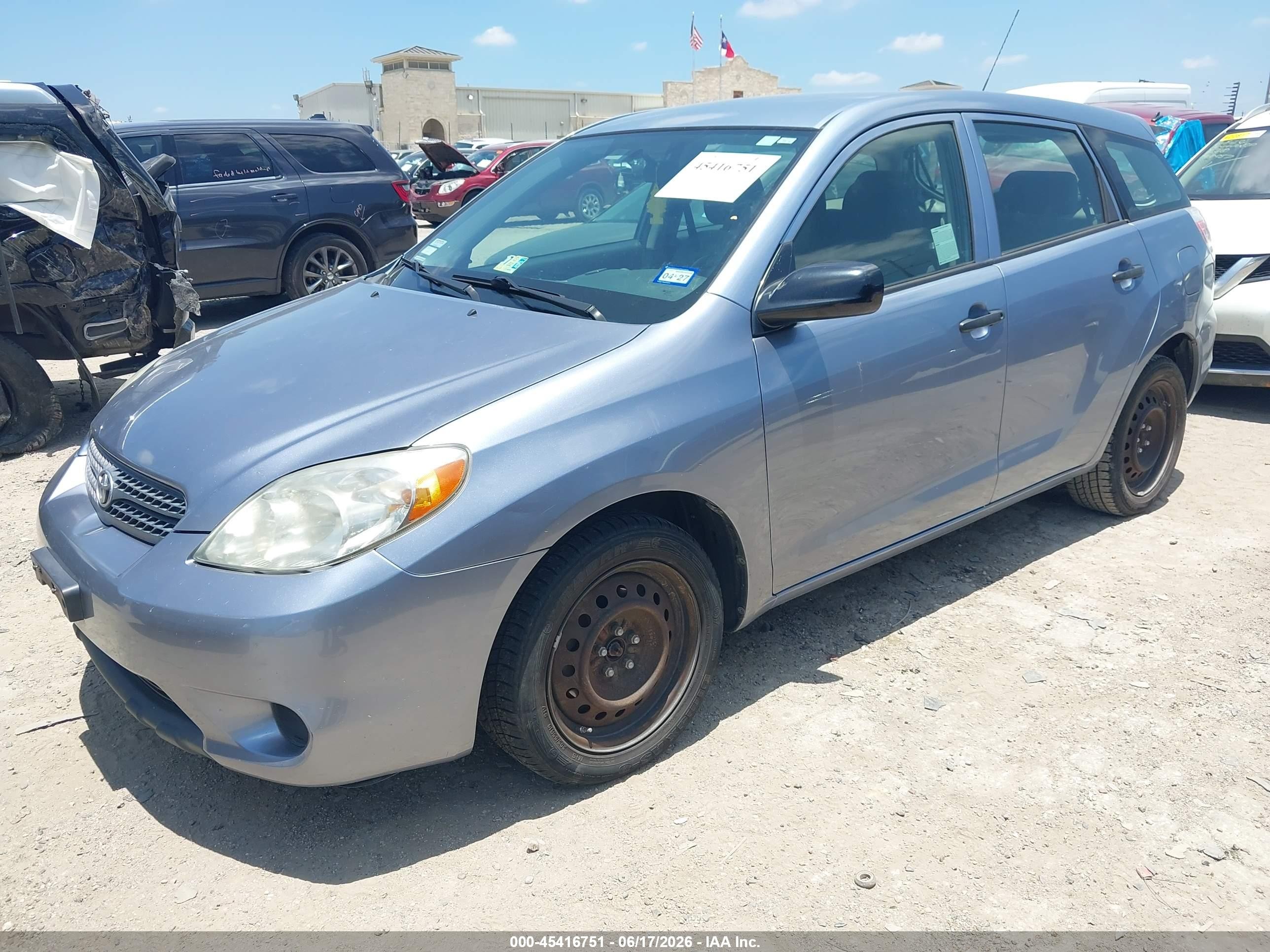 2008 Toyota Matrix Std Light Blue vin: 2T1KR32E68C689357