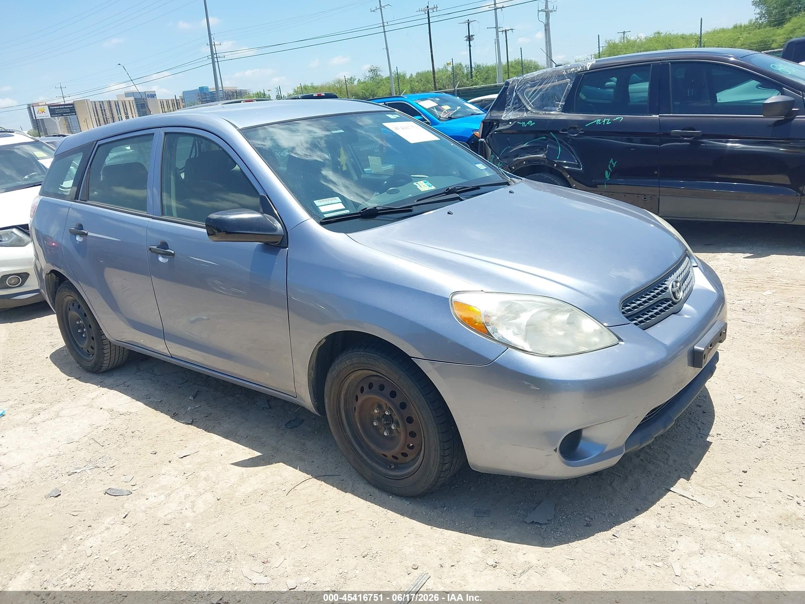 2008 Toyota Matrix Std Light Blue vin: 2T1KR32E68C689357