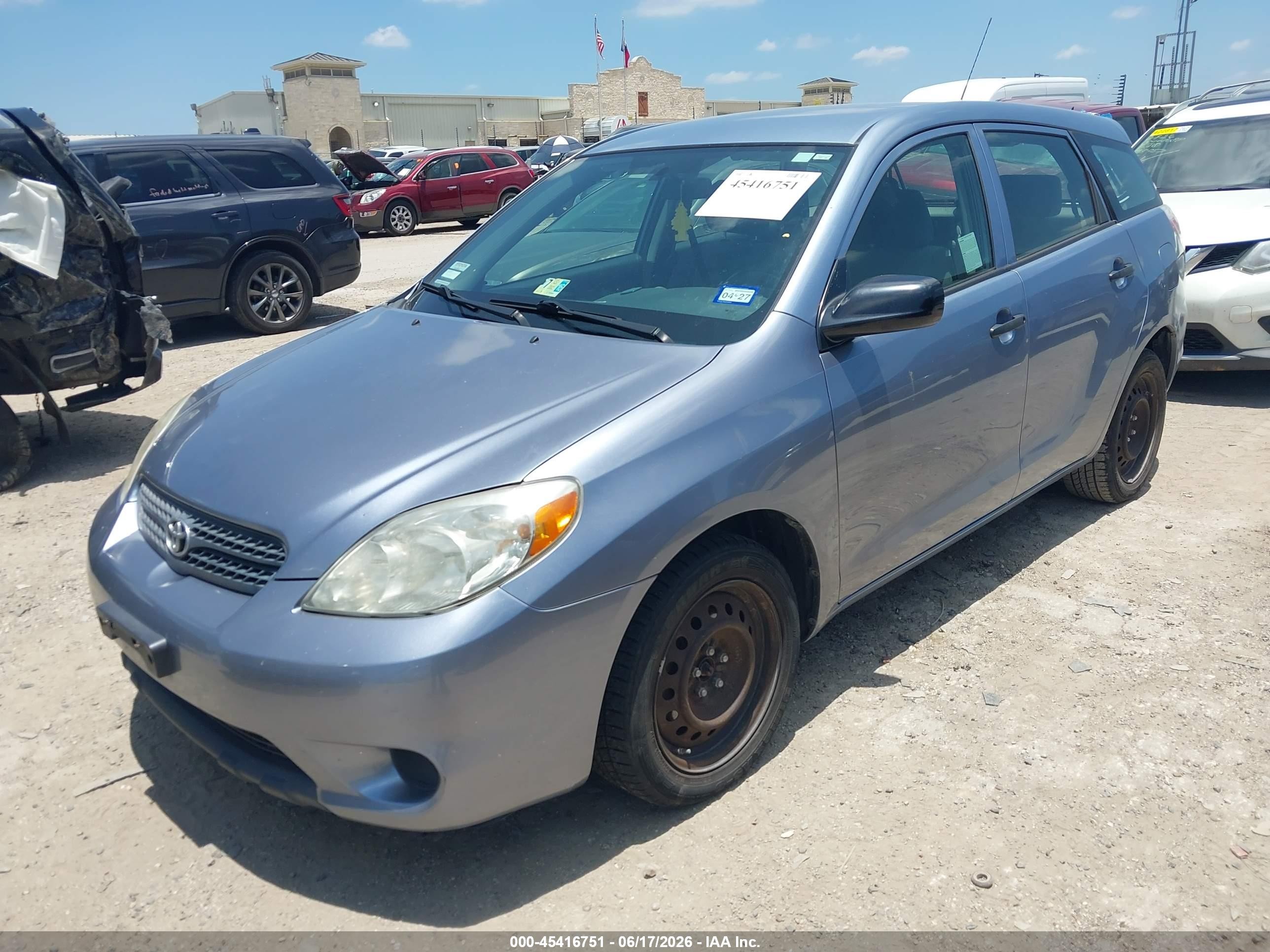 2008 Toyota Matrix Std Light Blue vin: 2T1KR32E68C689357