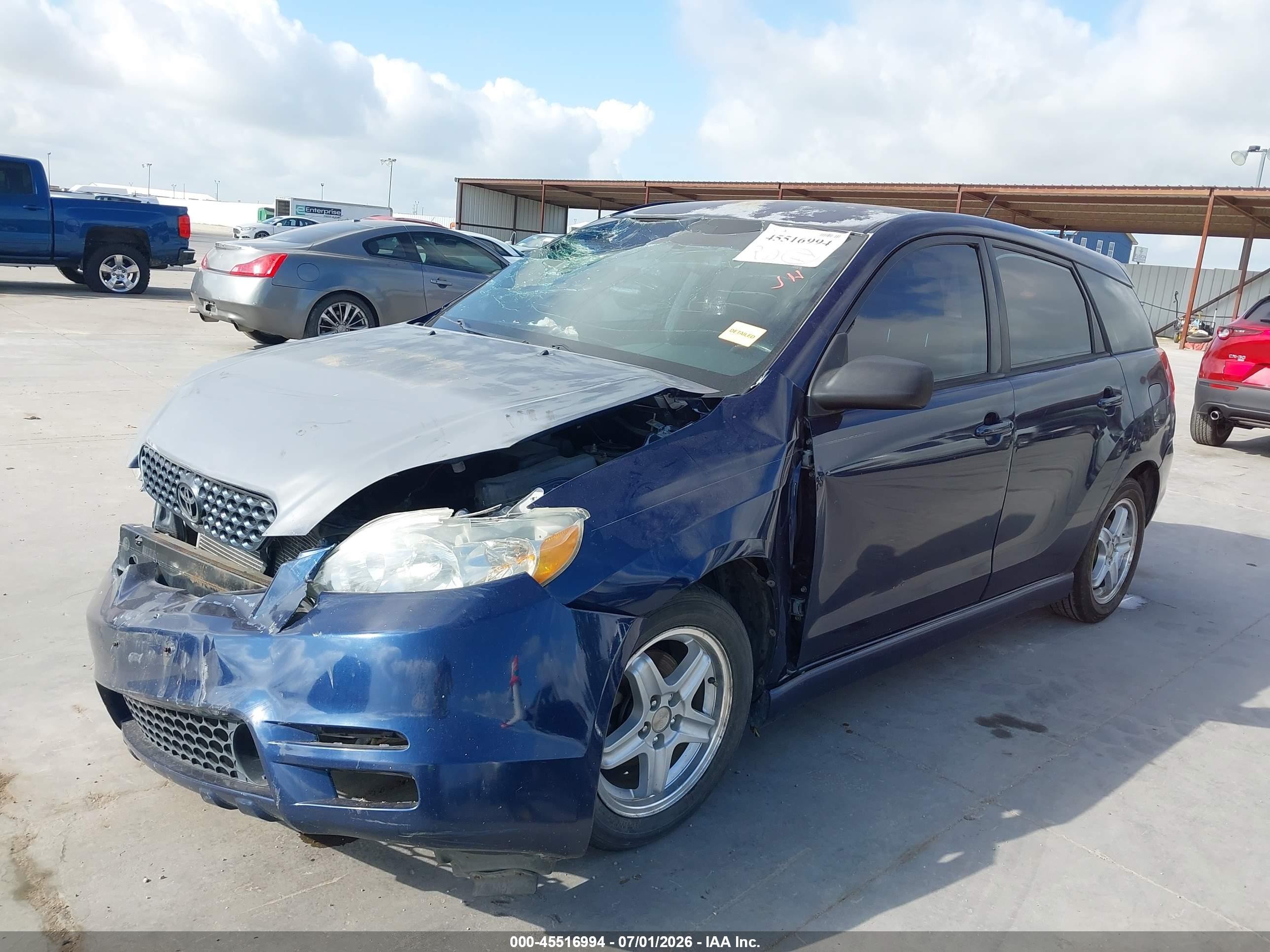 2003 Toyota Matrix Xr Blue vin: 2T1KR32E73C093361