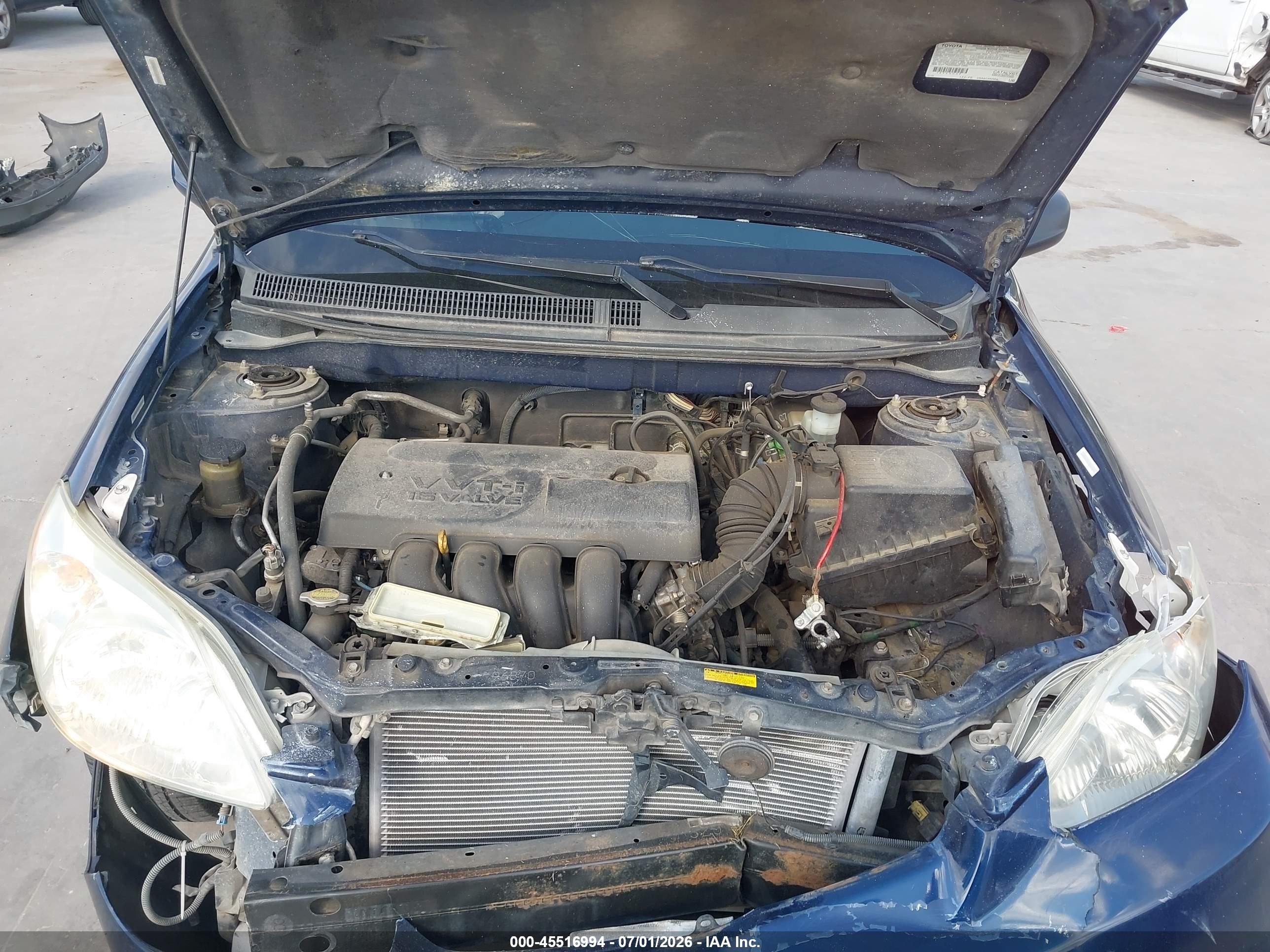 2003 Toyota Matrix Xr Blue vin: 2T1KR32E73C093361