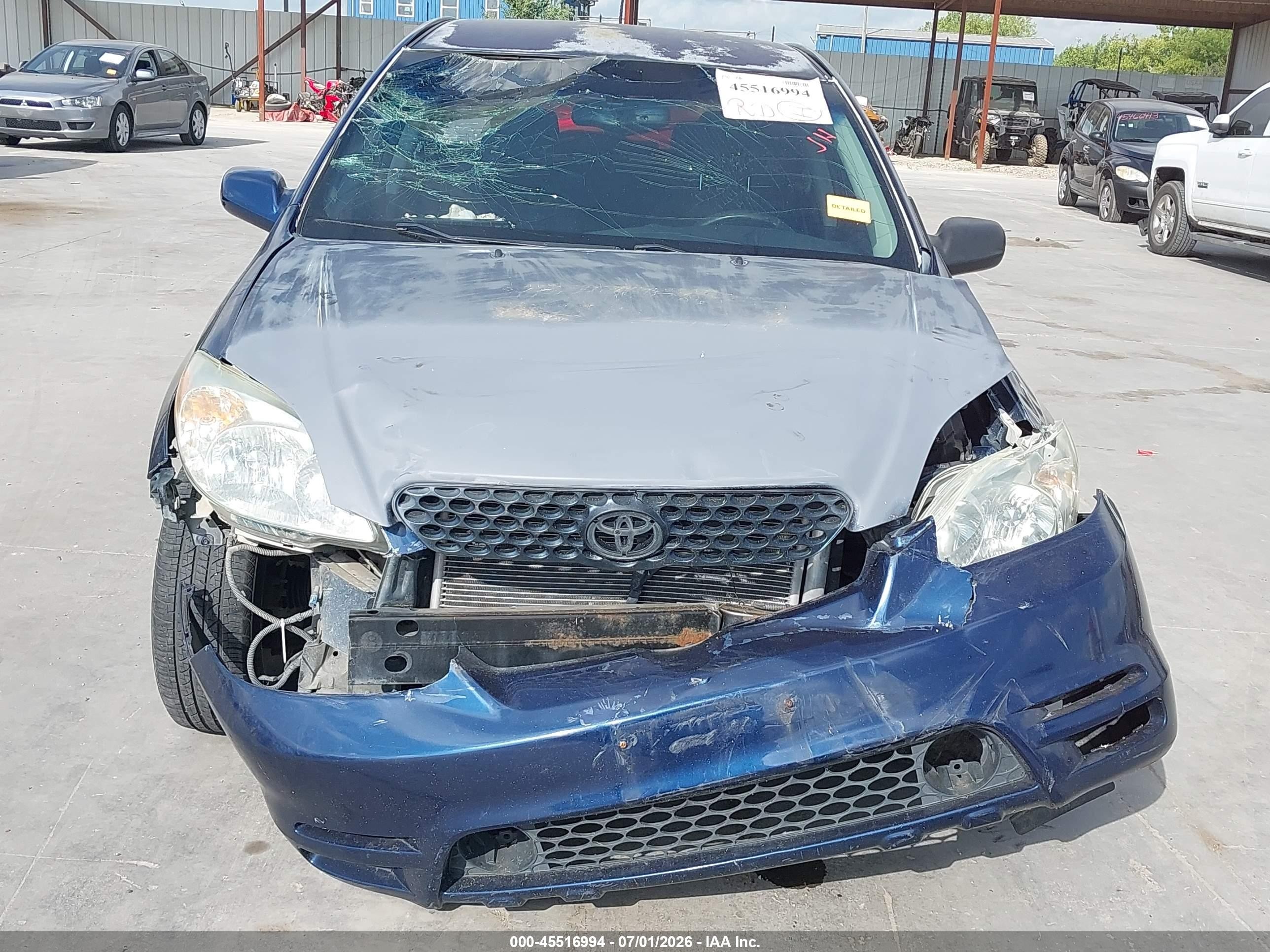 2003 Toyota Matrix Xr Blue vin: 2T1KR32E73C093361