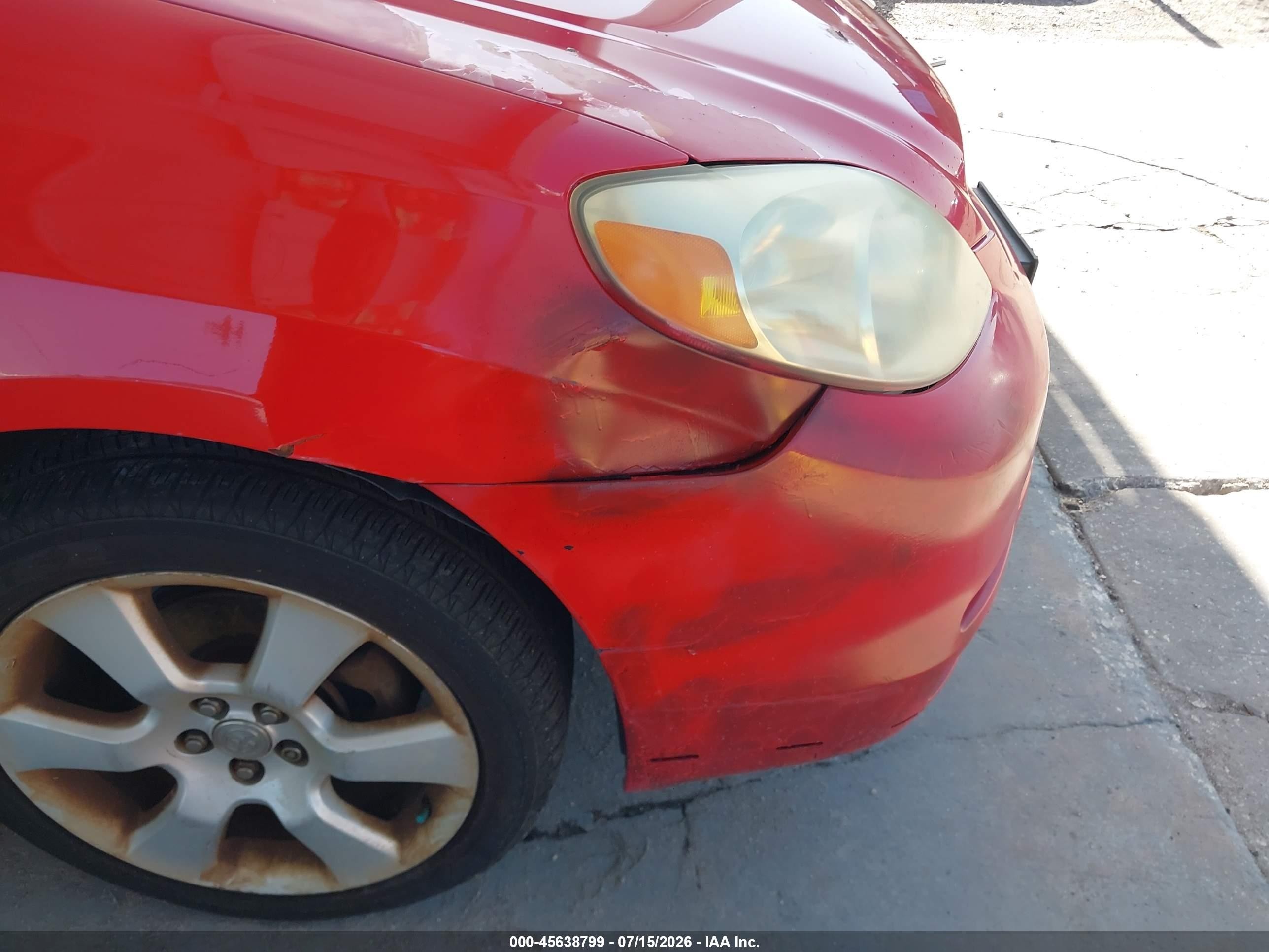 2003 Toyota Matrix Xr Красный vin: 2T1KR32E73C140226
