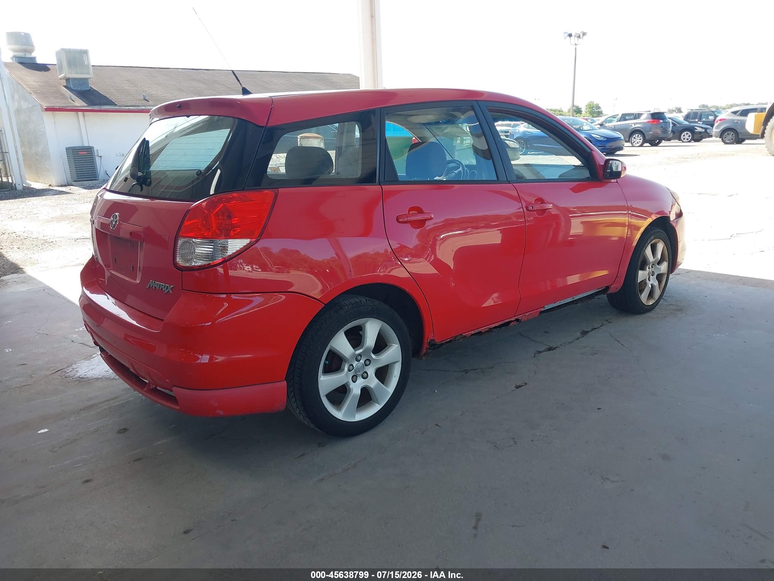 2003 Toyota Matrix Xr Красный vin: 2T1KR32E73C140226
