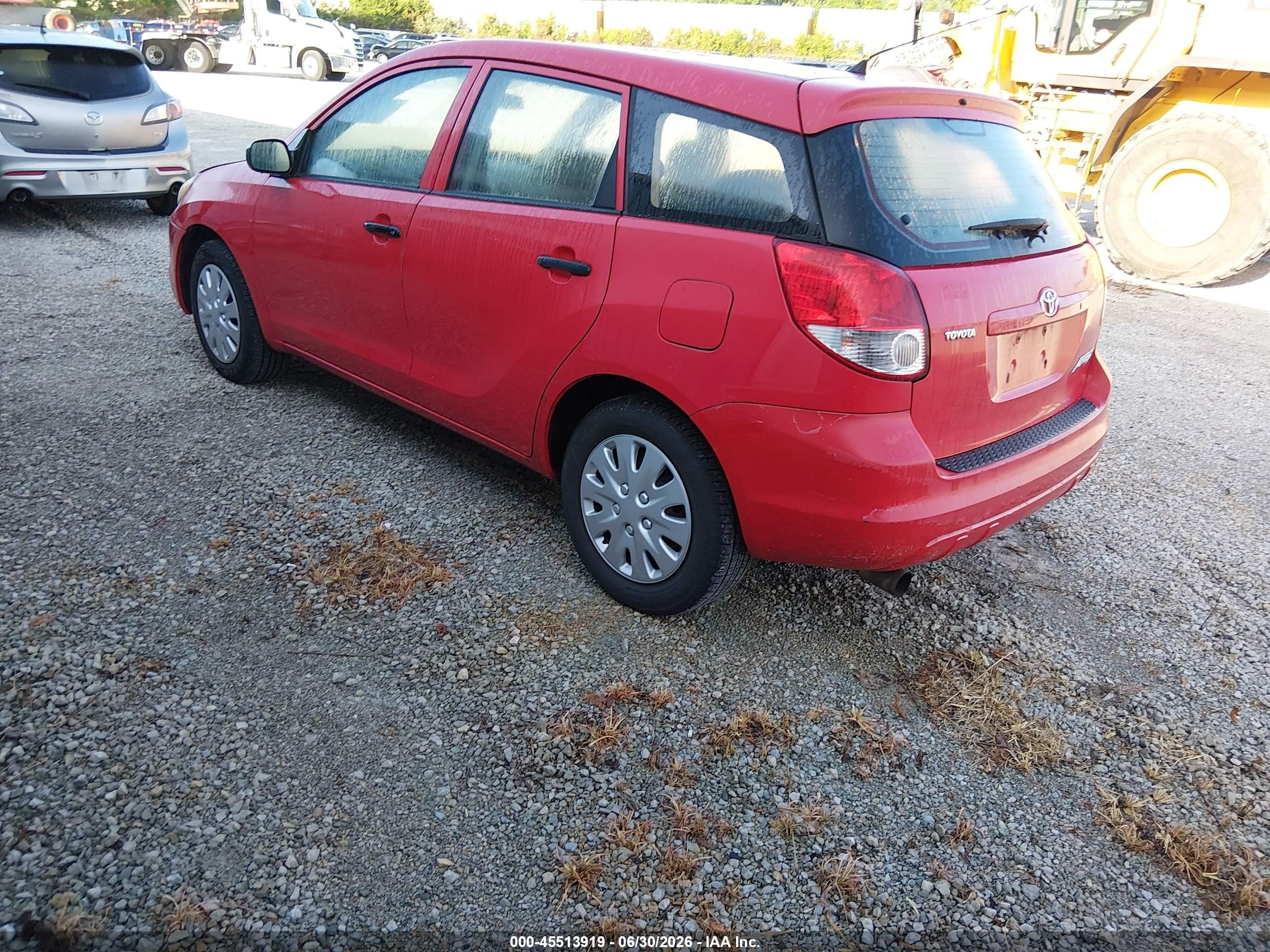 2004 Toyota Matrix Standard Red vin: 2T1KR32E74C202791
