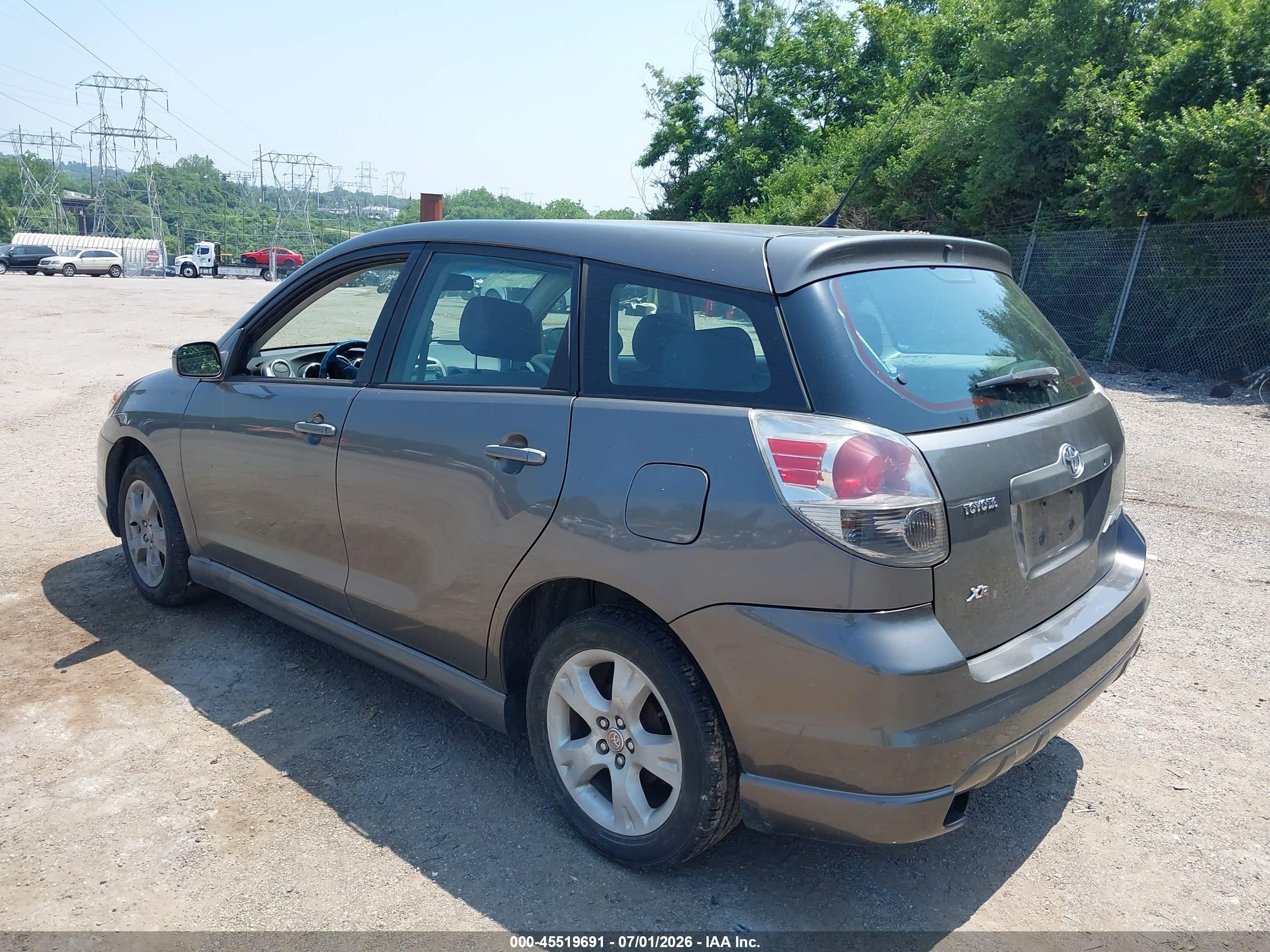 2005 Toyota Matrix Xr Gray vin: 2T1KR32E75C356662