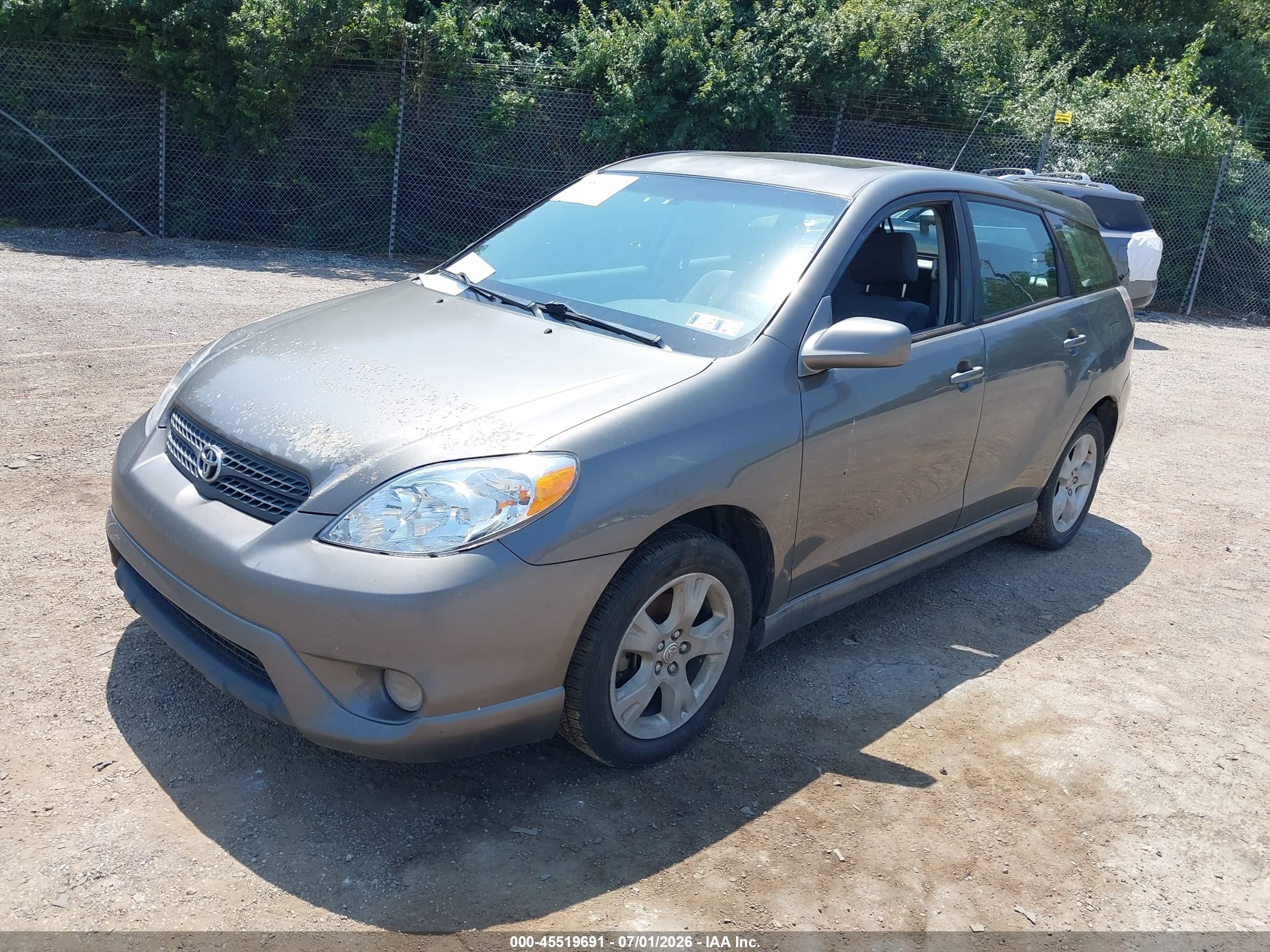 2005 Toyota Matrix Xr Gray vin: 2T1KR32E75C356662
