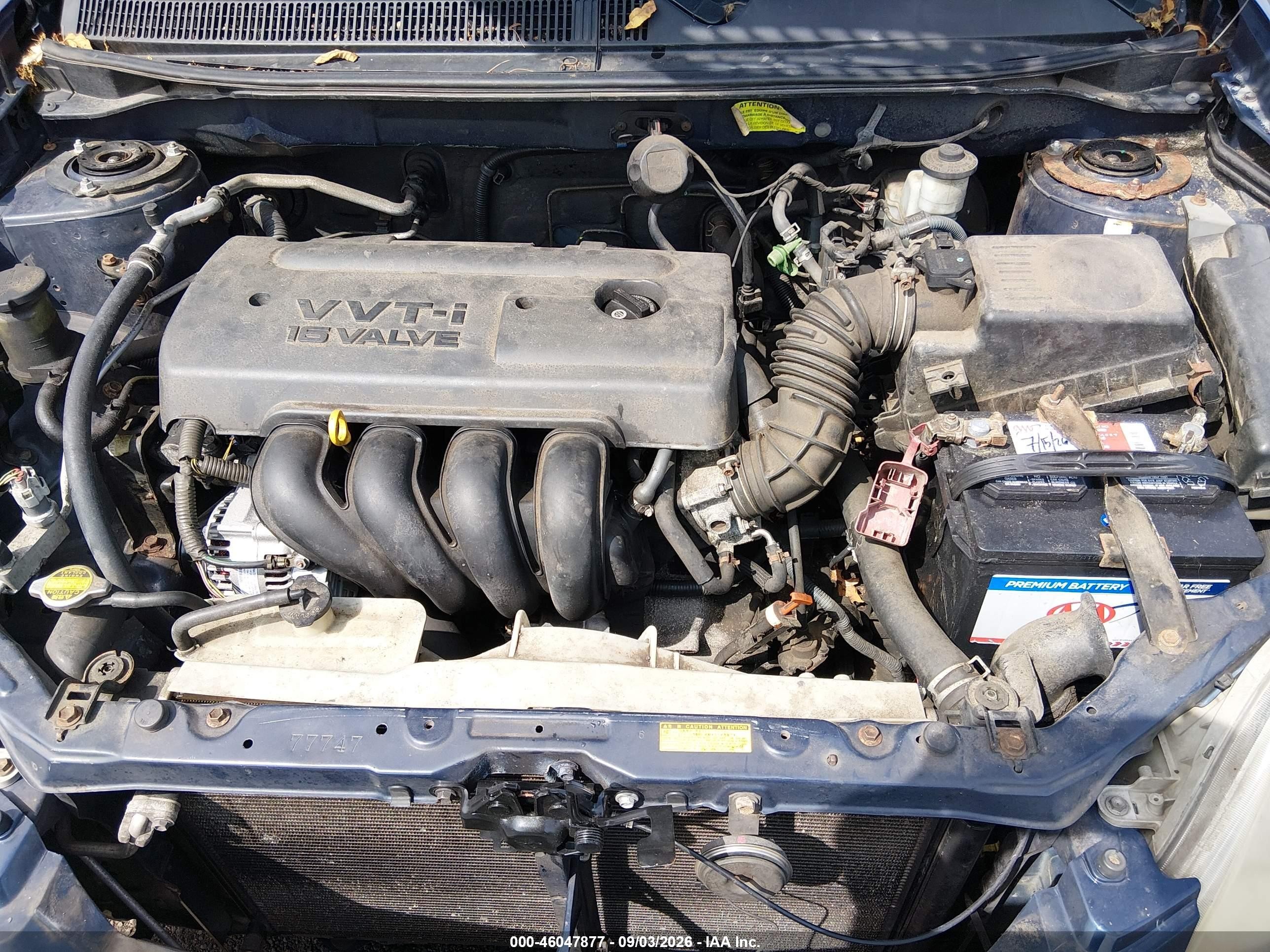 2005 Toyota Matrix Xr Blue vin: 2T1KR32E75C501957