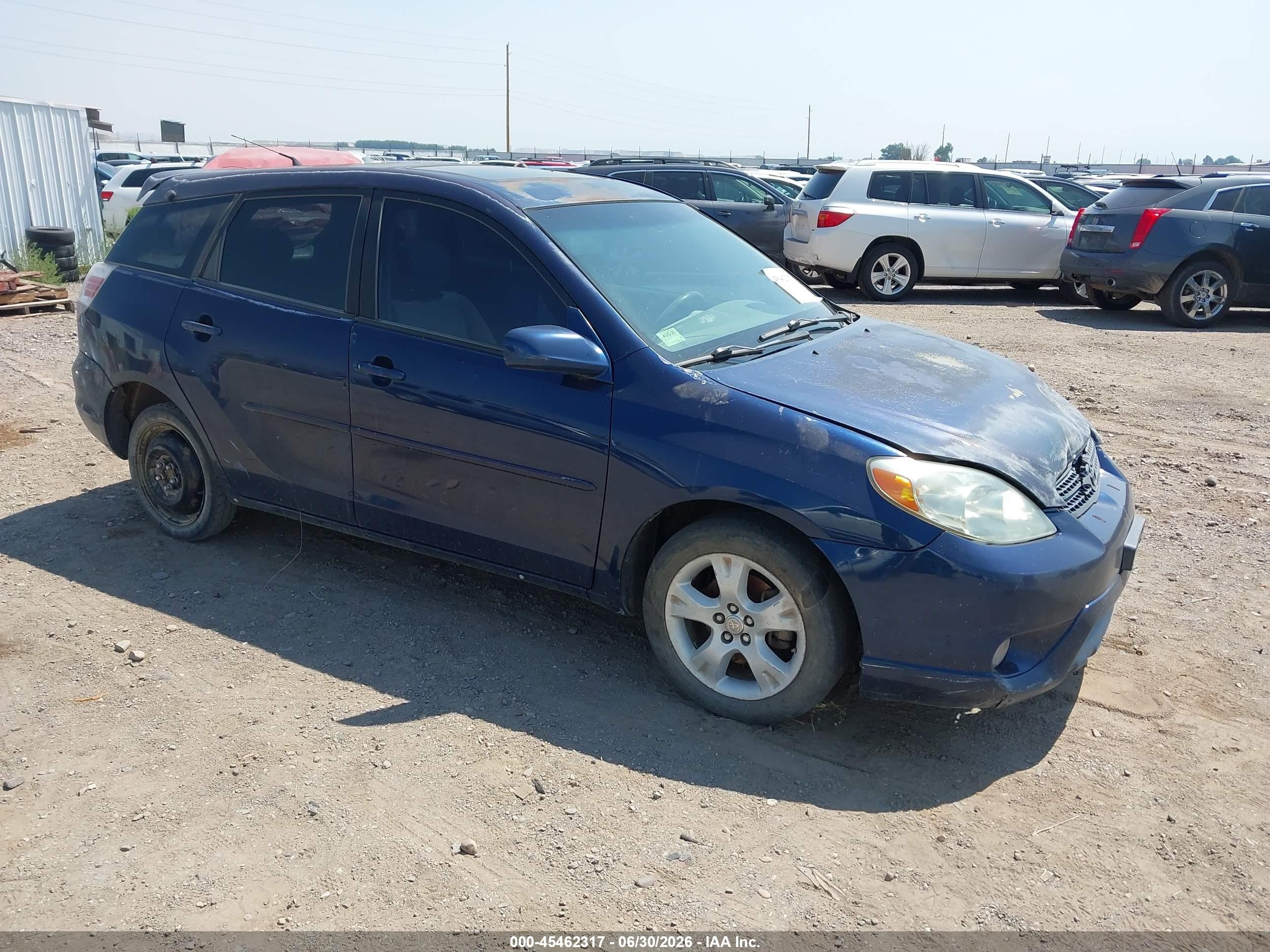 2006 Toyota Matrix Xr Blue vin: 2T1KR32E76C589670